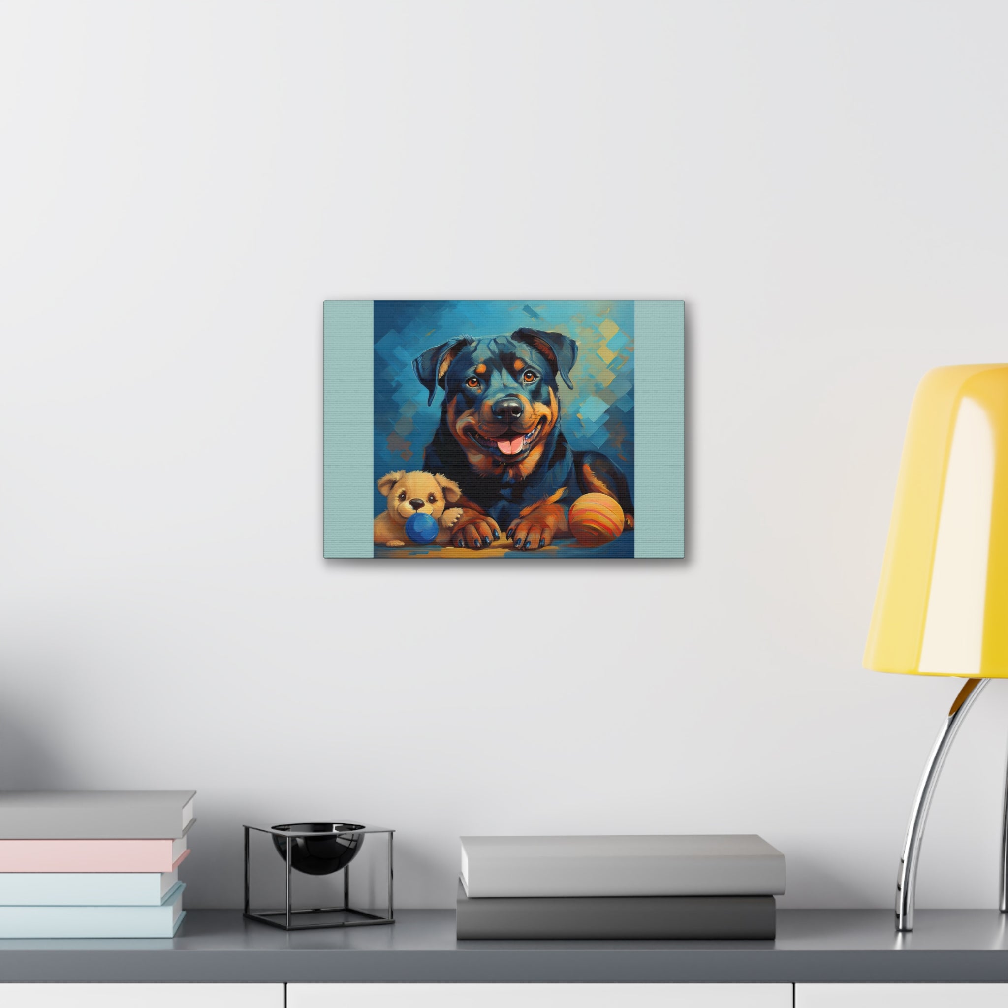 Rottweiler Canvas Painting
