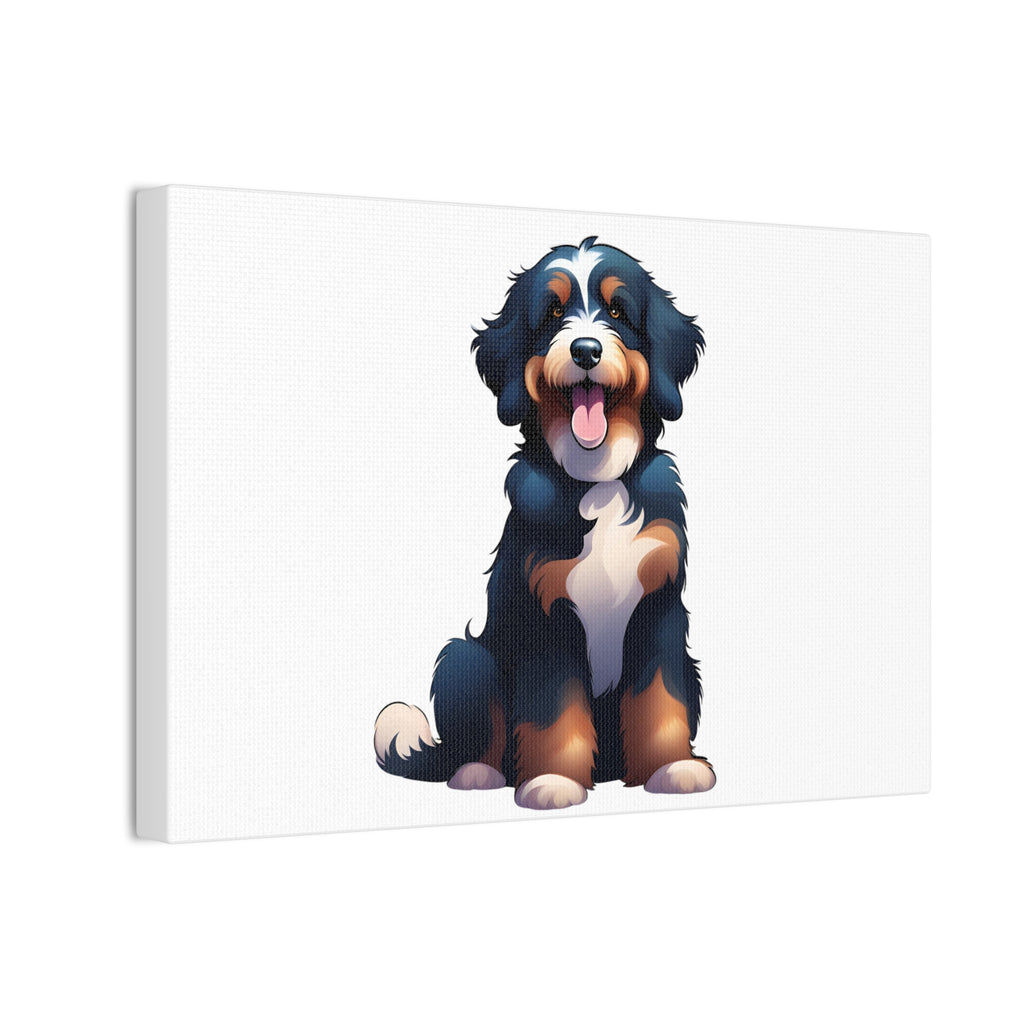 Bernedoodle Canvas Stretched, 0.75"