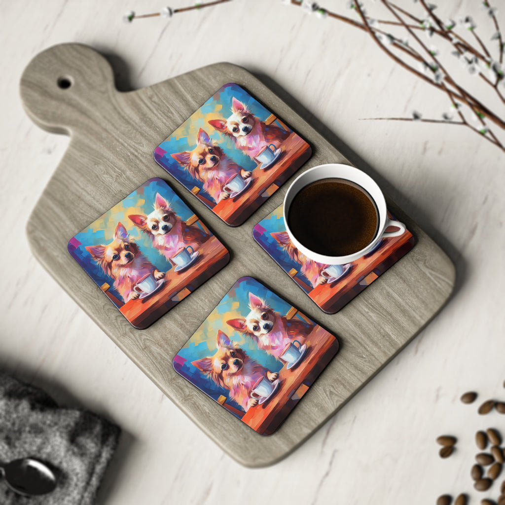 Cafe con Chihuahua Coasters
