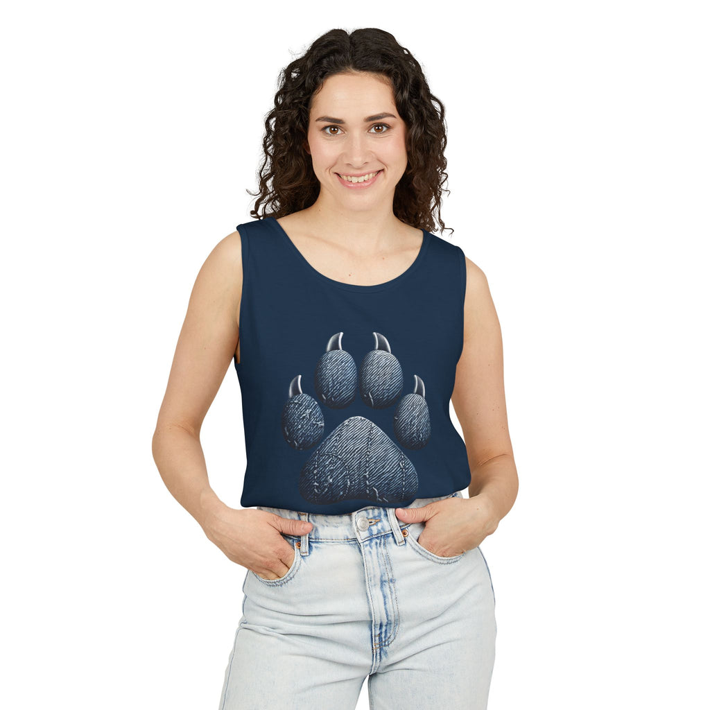 Denim Paw Unisex Tank Top