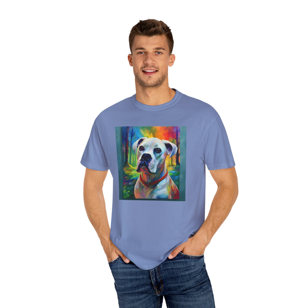 Boxer Rainbow Sky Unisex Garment-Dyed T-shirt