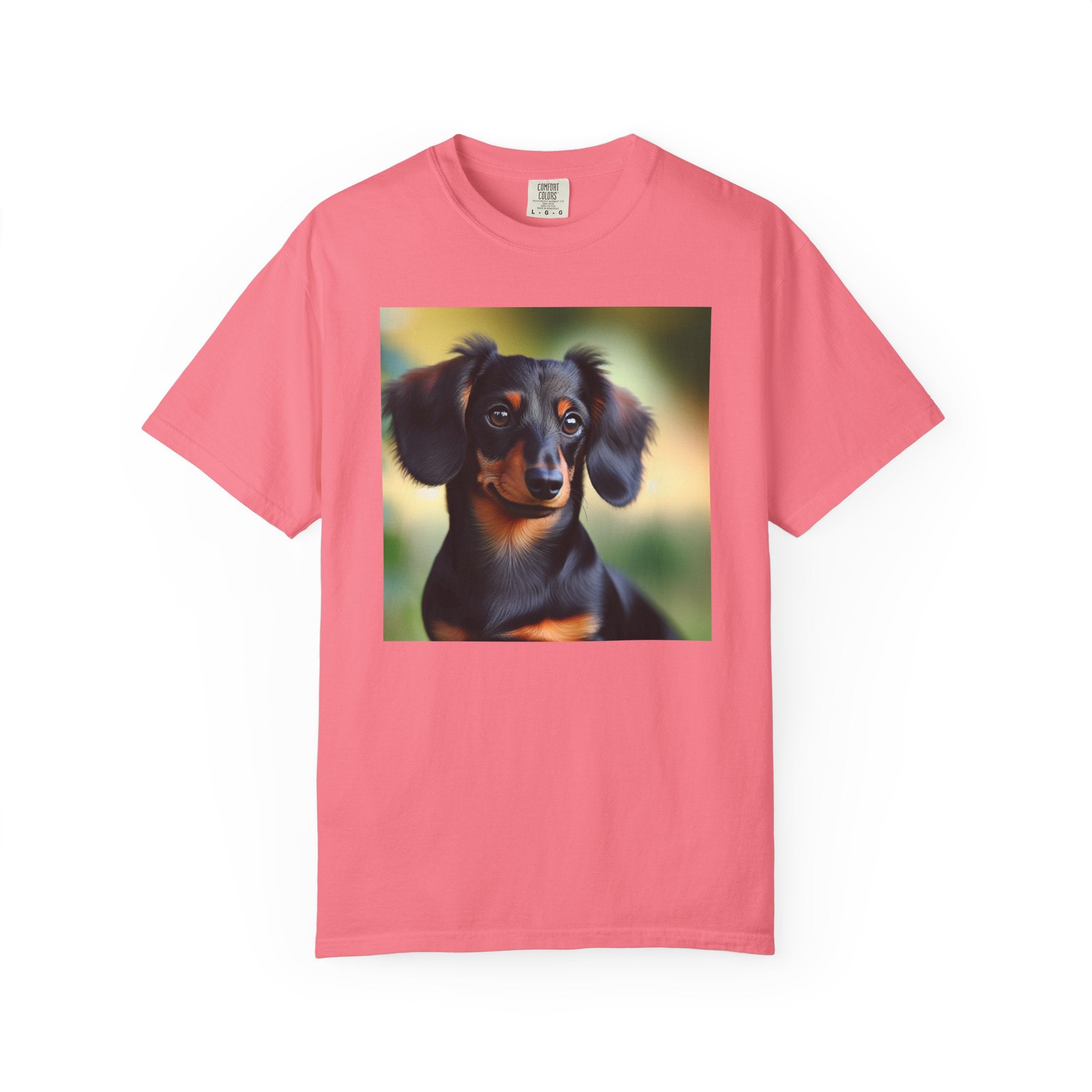 Black/Brown Dachshund Unisex Garment-Dyed T-shirt