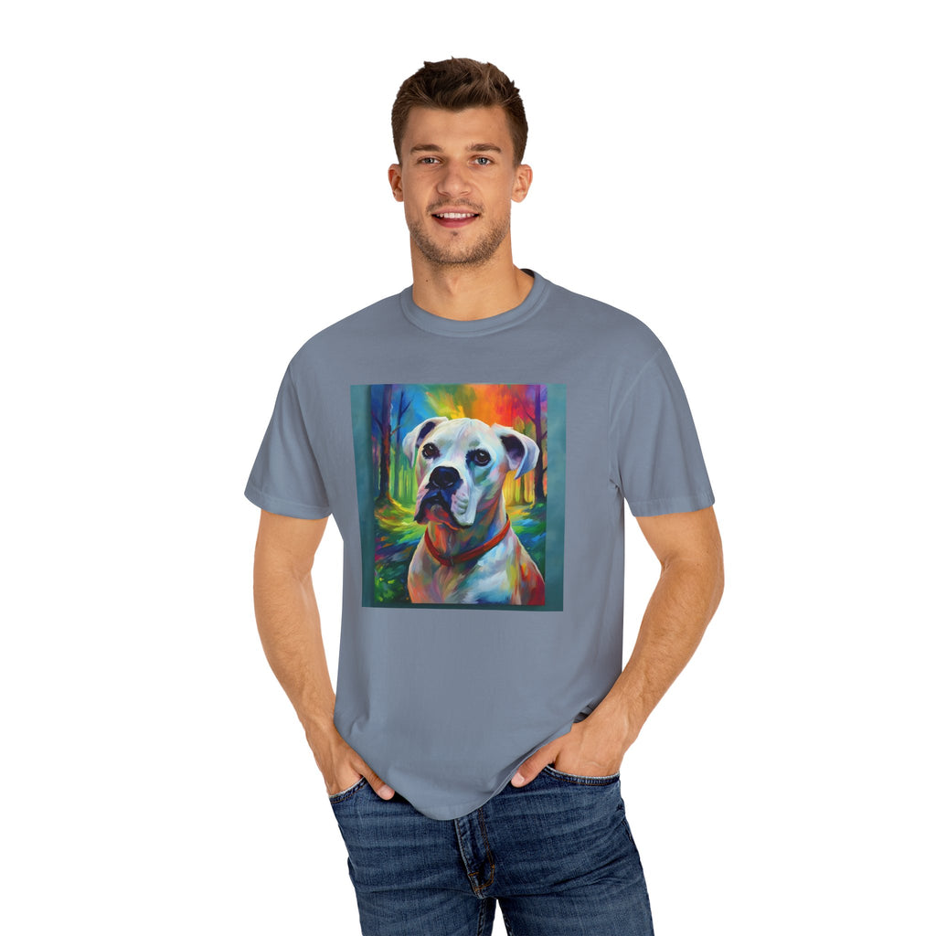 Boxer Rainbow Sky Unisex Garment-Dyed T-shirt
