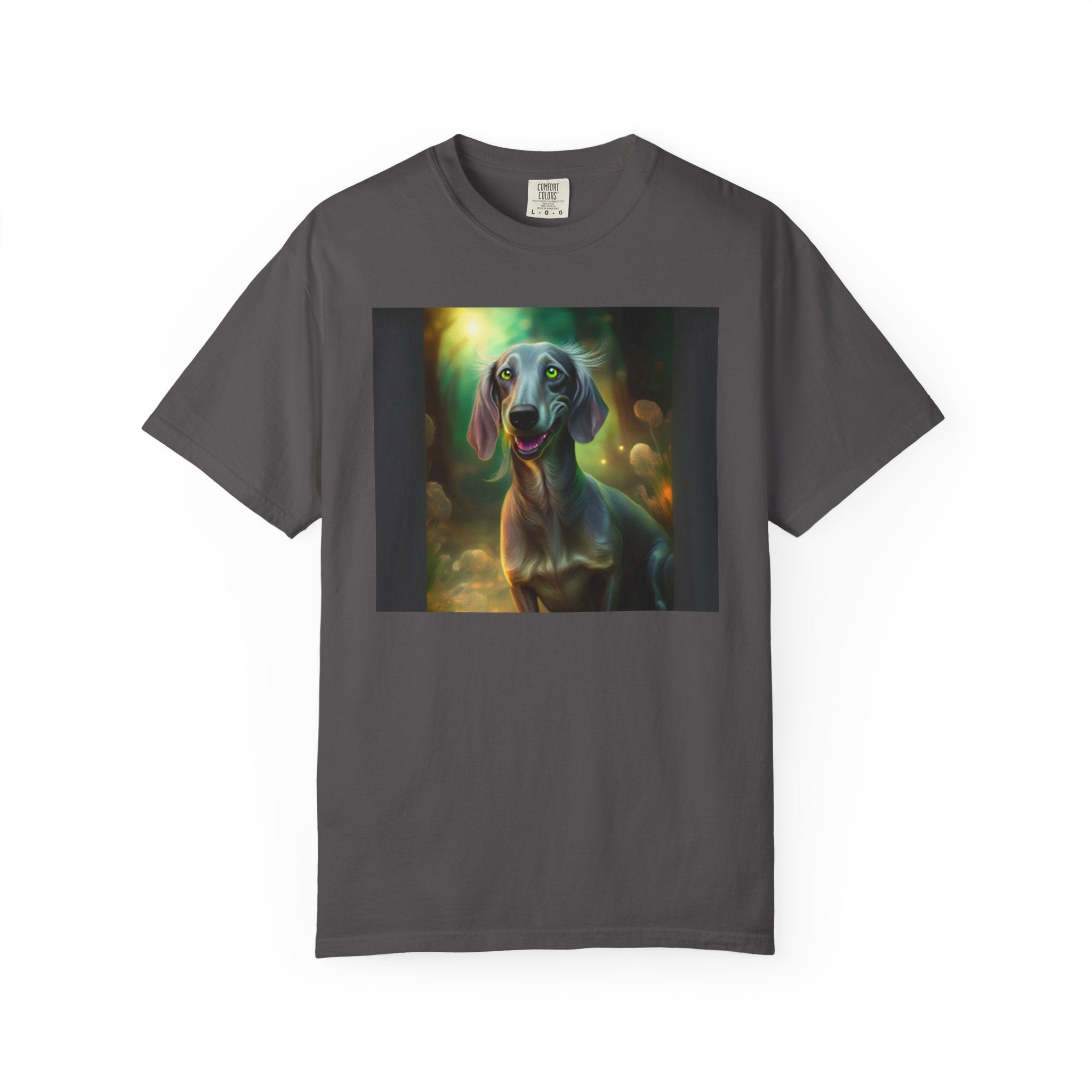 Silver Grey Dachshund Unisex Garment-Dyed T-shirt