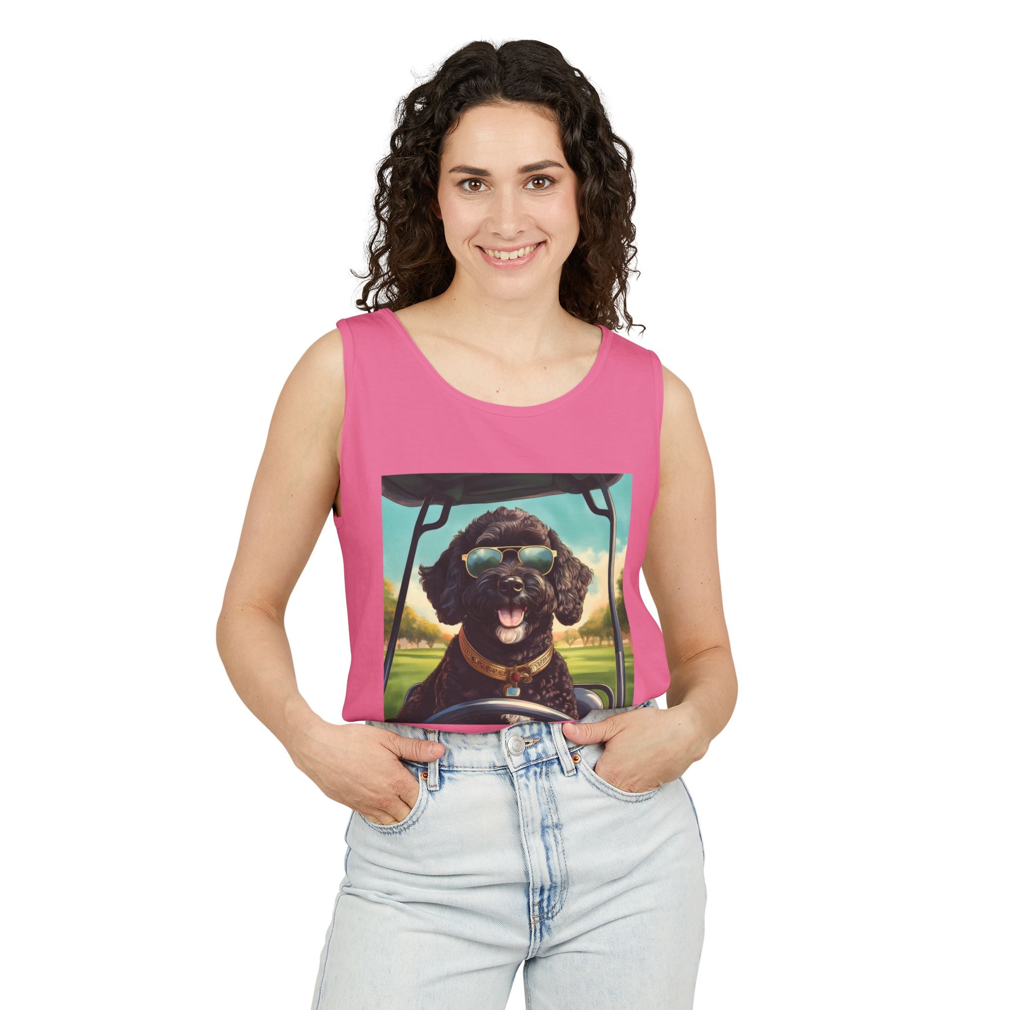 Doodle Golf Cart Tank Top