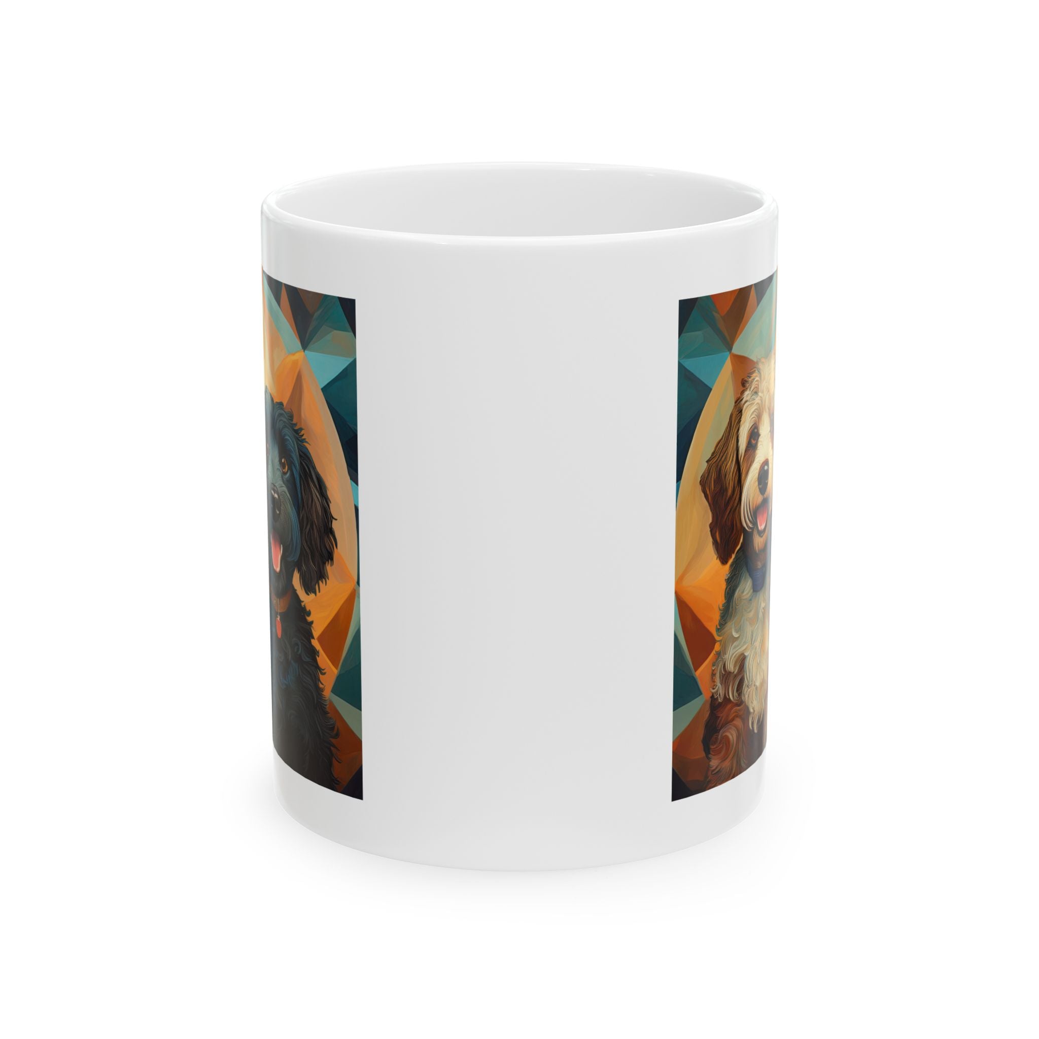 Doodles, Black & Tan Ceramic Mug, (11oz, 15oz)
