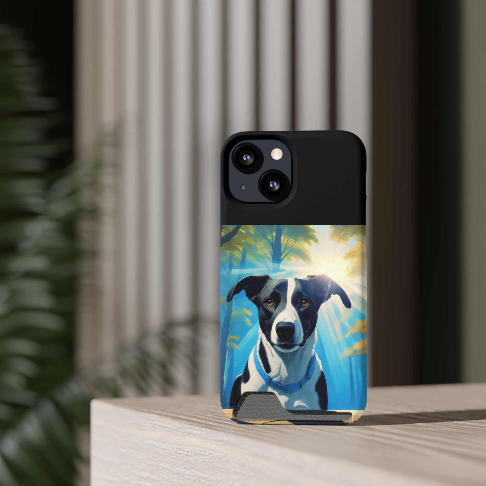 Coonhound Forest Phone Case with Card Holder
