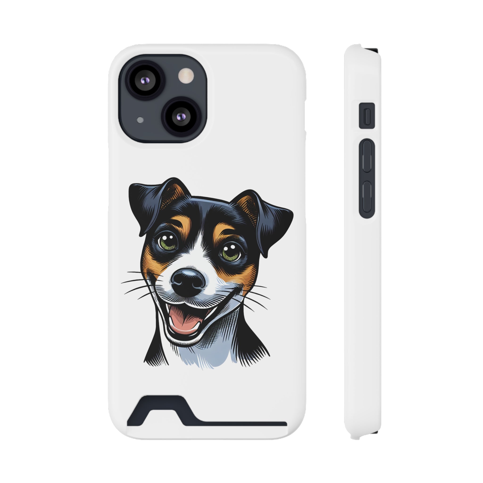 Jack Russel Phone Case with Card Holder