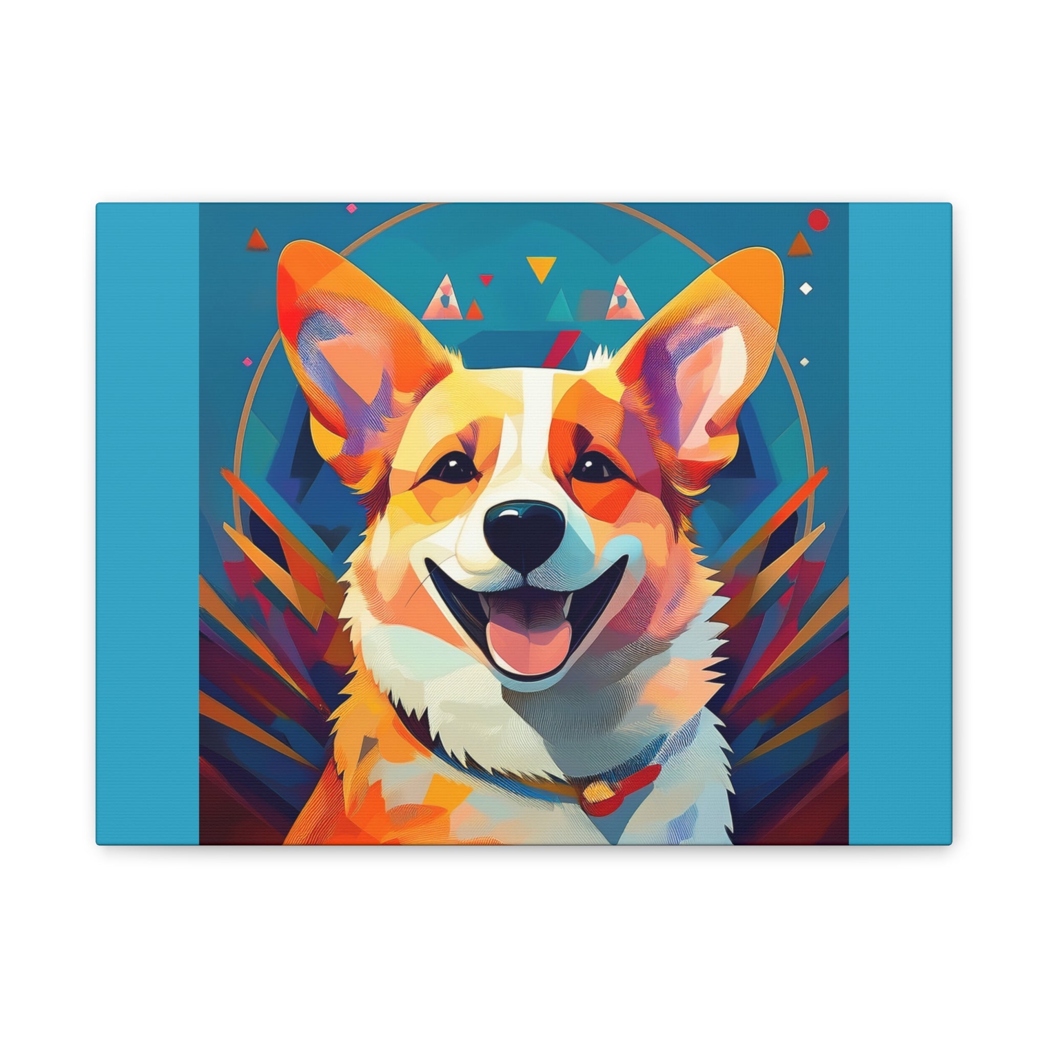 Corgi Canvas Painting