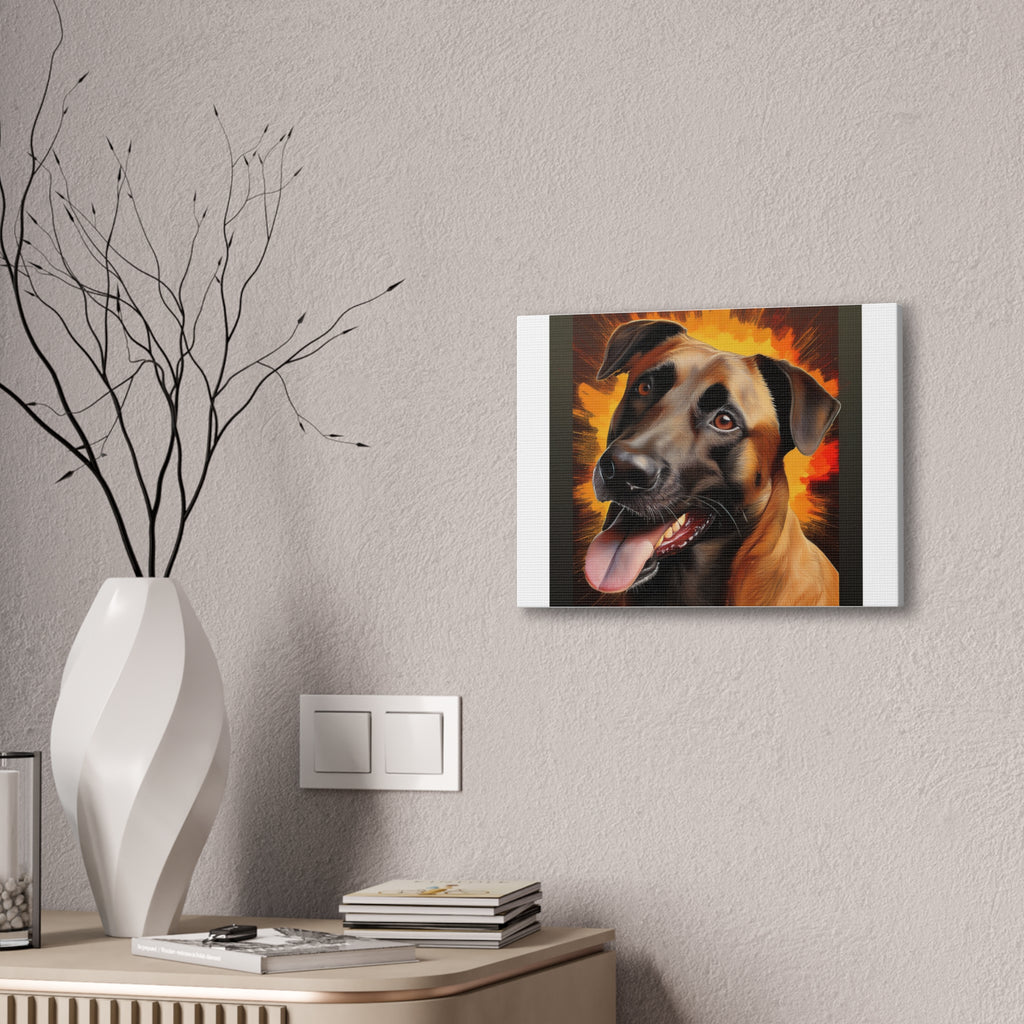Belgian Malinois Shepherd Canvas Stretched, 0.75"