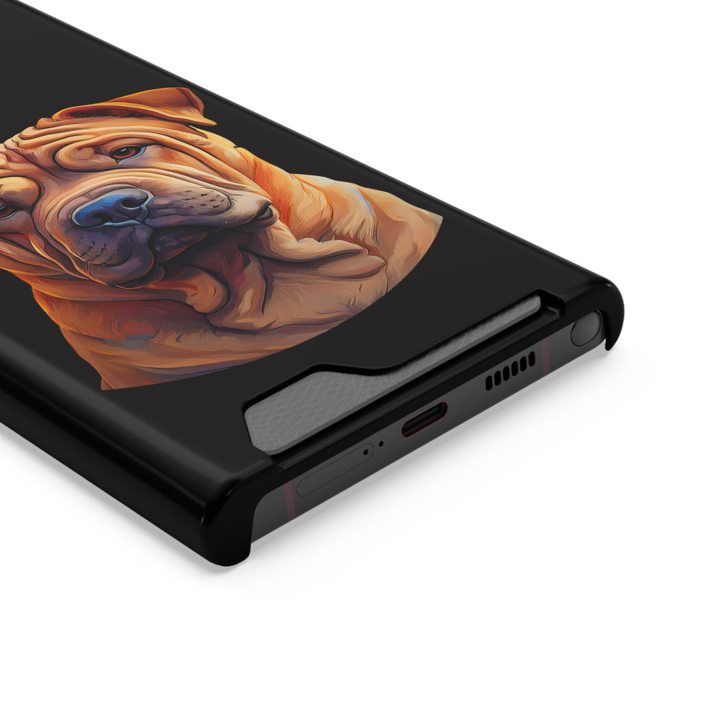 Shar Pei Phone Case with Card Holder