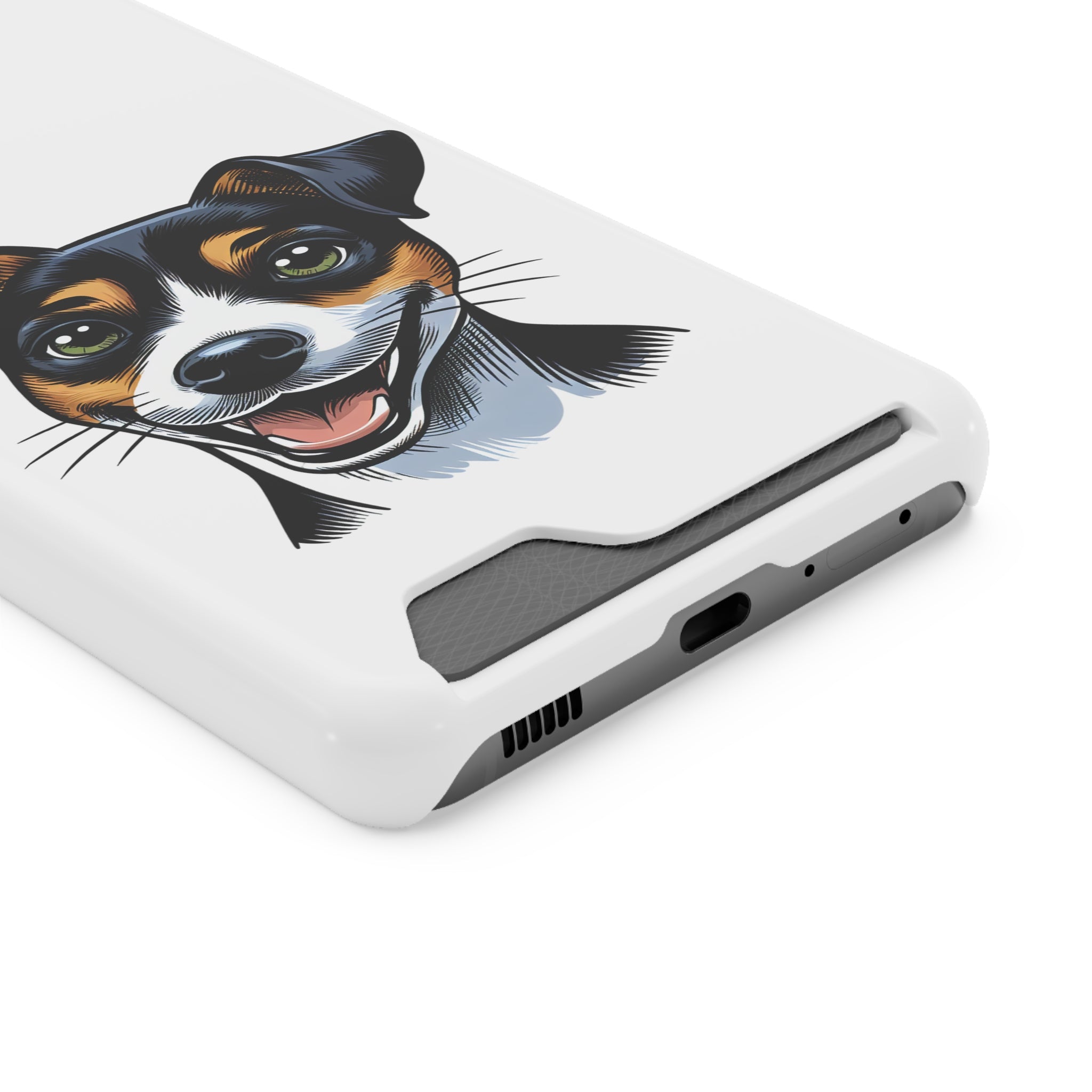 Jack Russel Phone Case with Card Holder