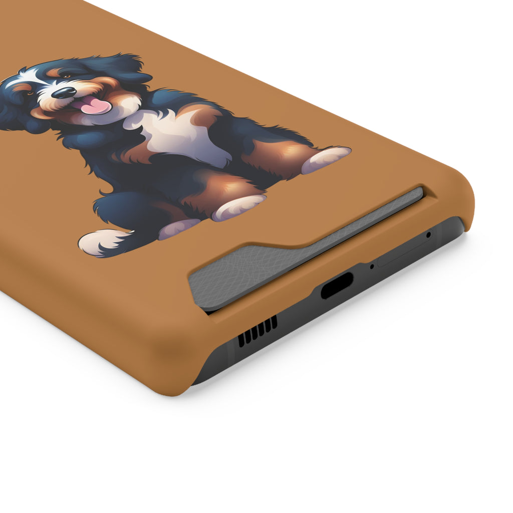 Bernie doodle Phone Case with Card Holder