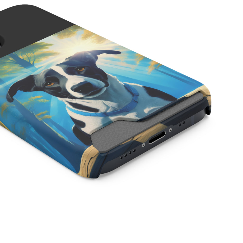 Coonhound Forest Phone Case with Card Holder