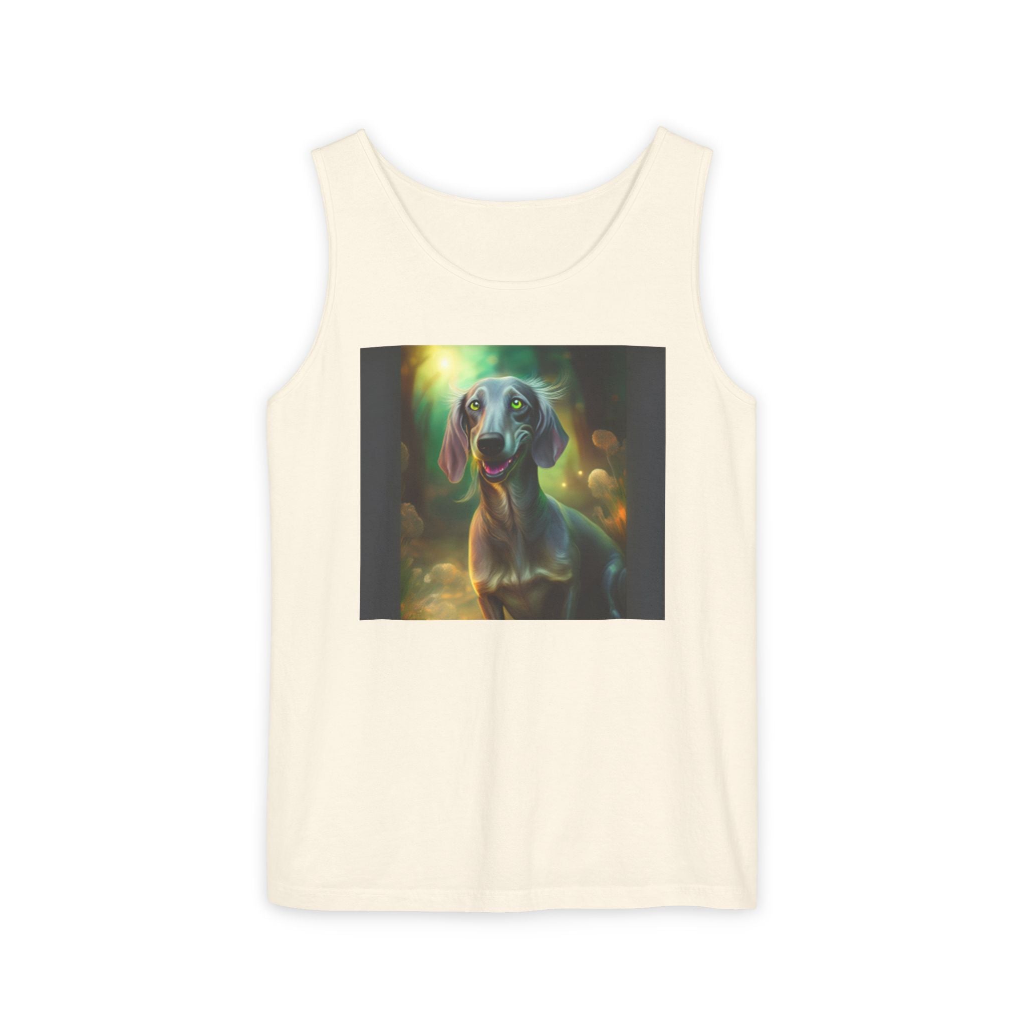 Silver Grey Dachshund Unisex Tank Top