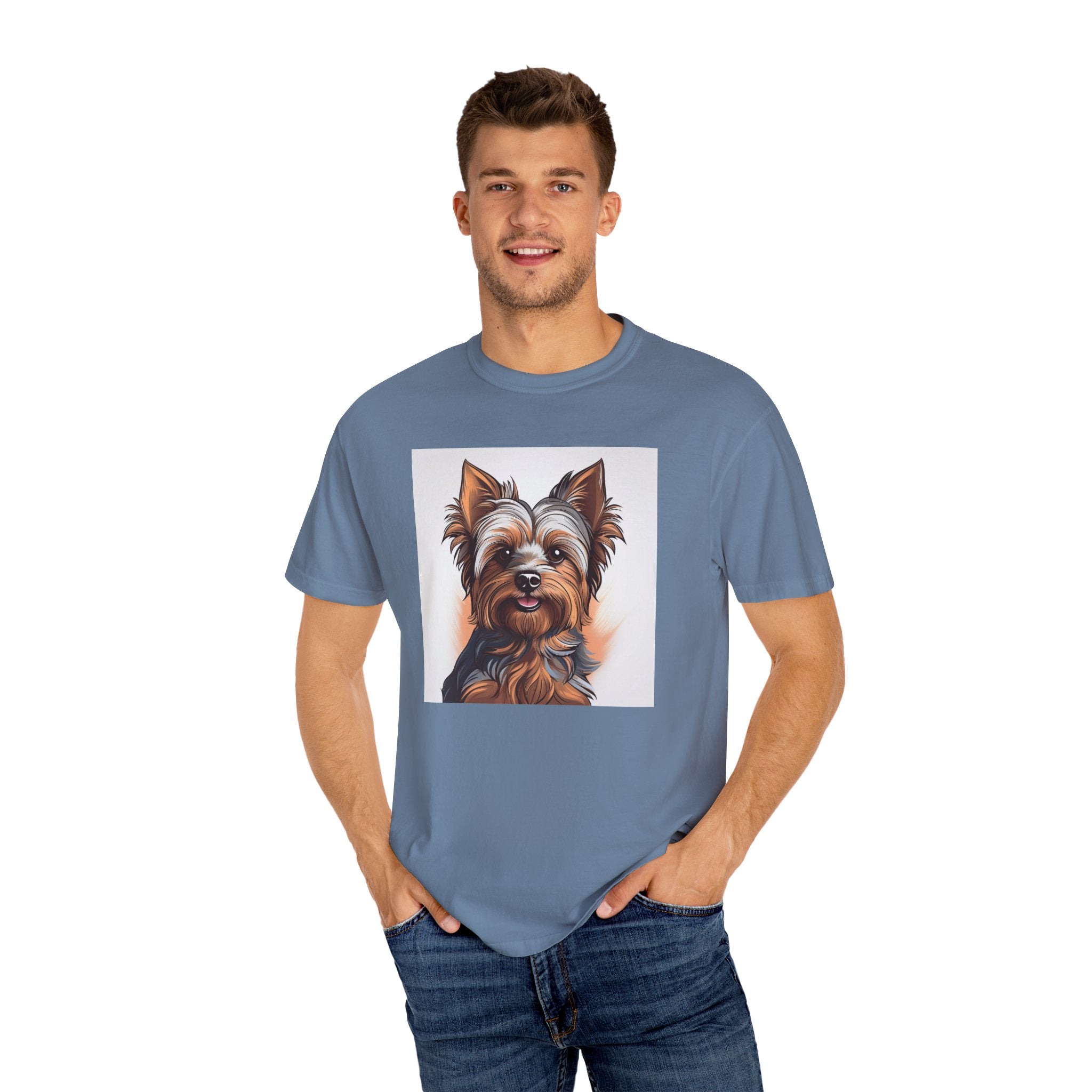 Yorkie Unisex Garment-Dyed T-shirt