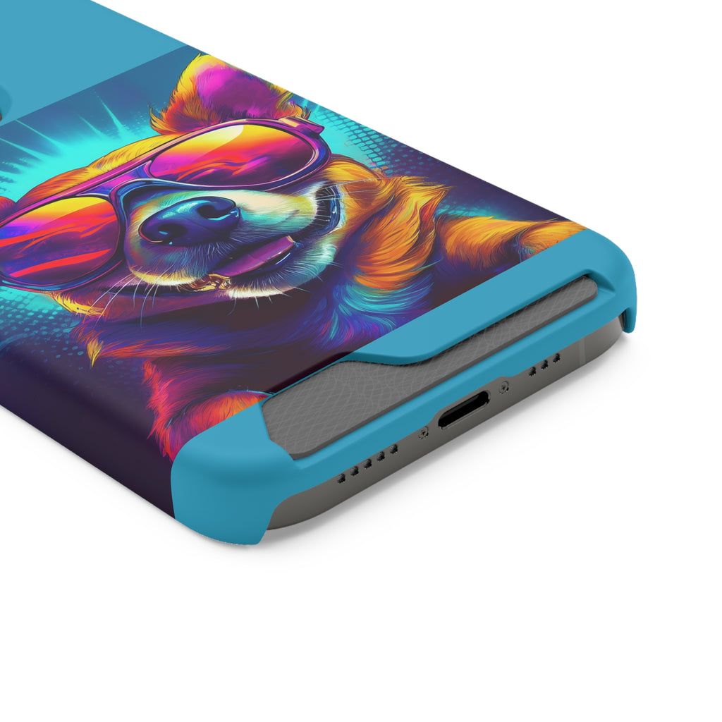 Chihuahua Cool Sunglasses Phone Case with Card Holder