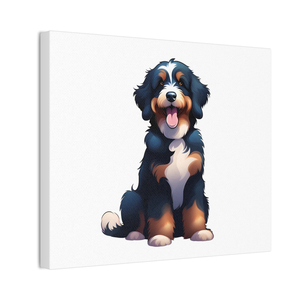 Bernedoodle Canvas Stretched, 0.75"