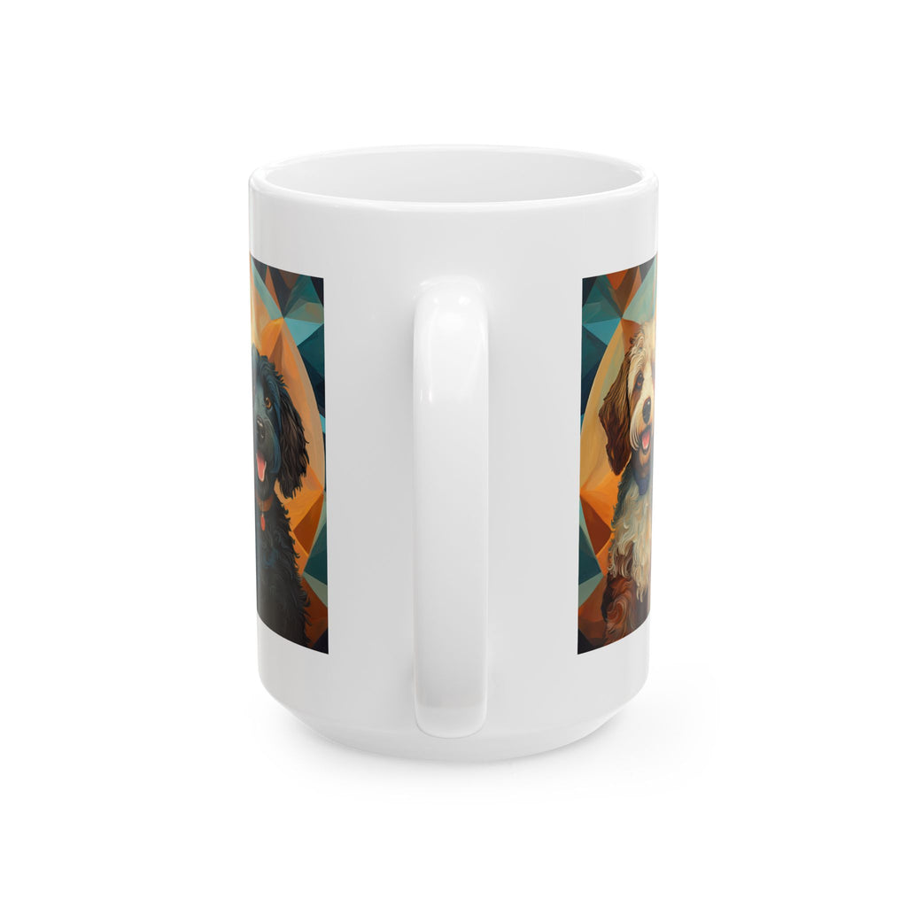 Doodles, Black & Tan Ceramic Mug, (11oz, 15oz)