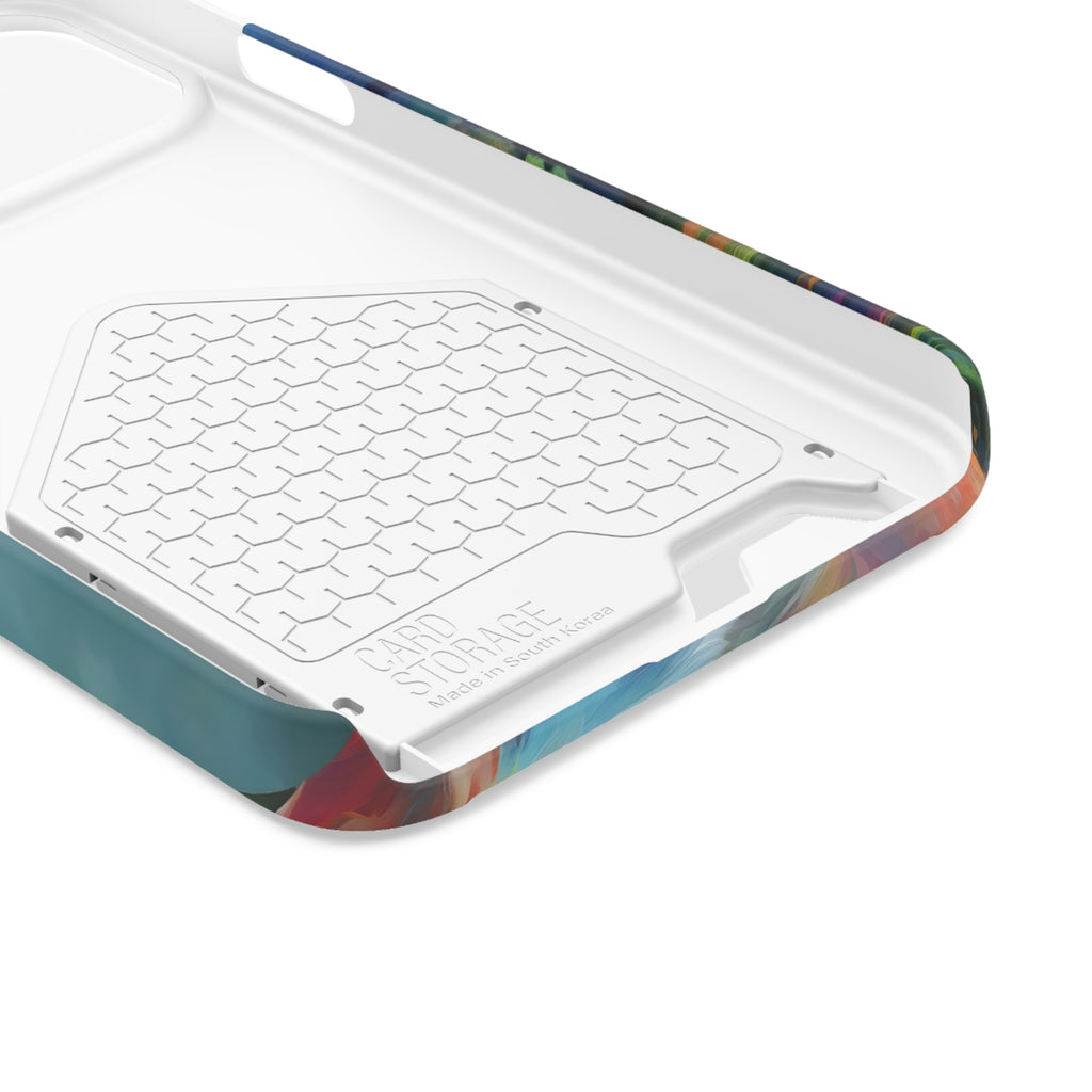 Boxer Rainbow Sky Phone Case with Card Holder