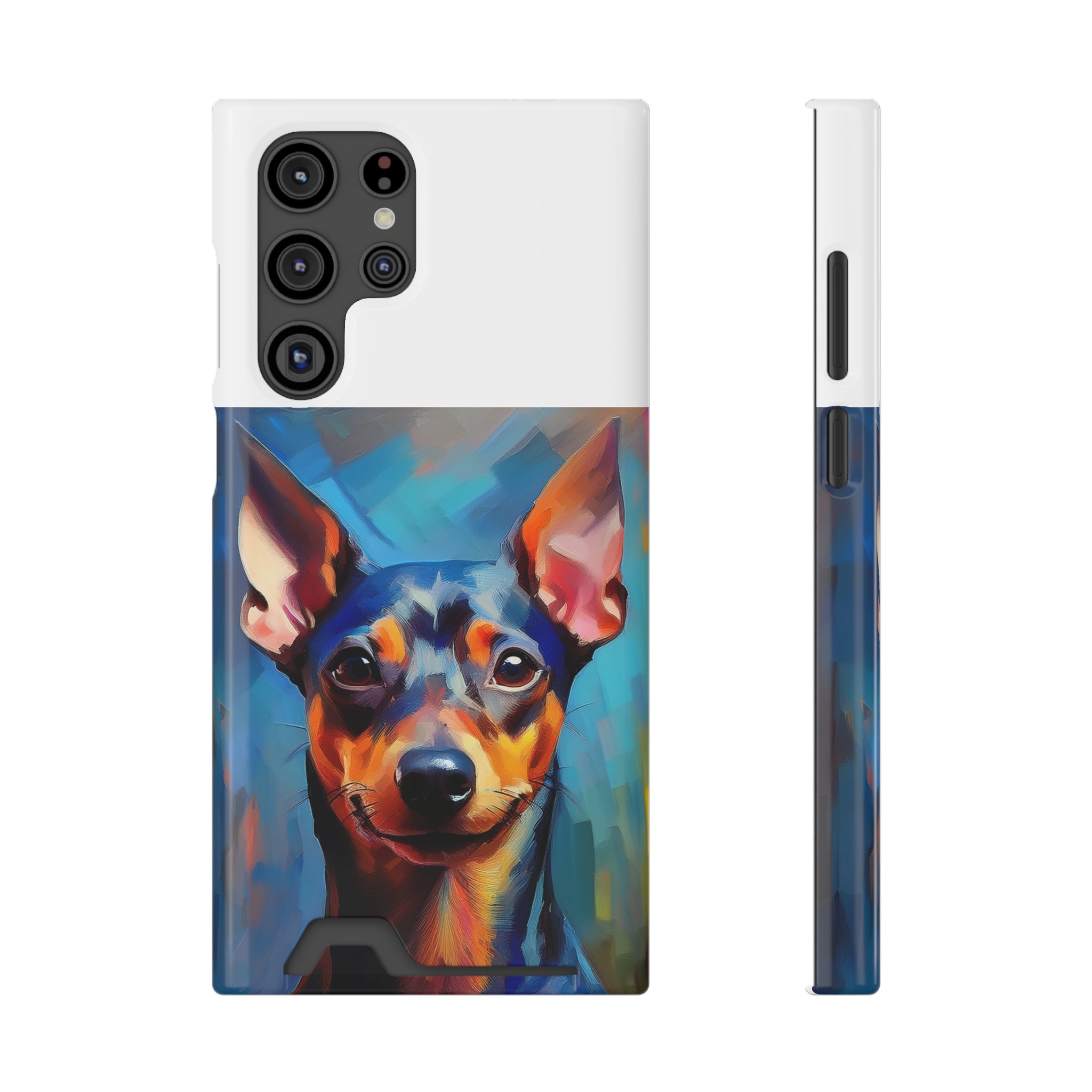 Miniature Pincher Phone Case with Card Holder