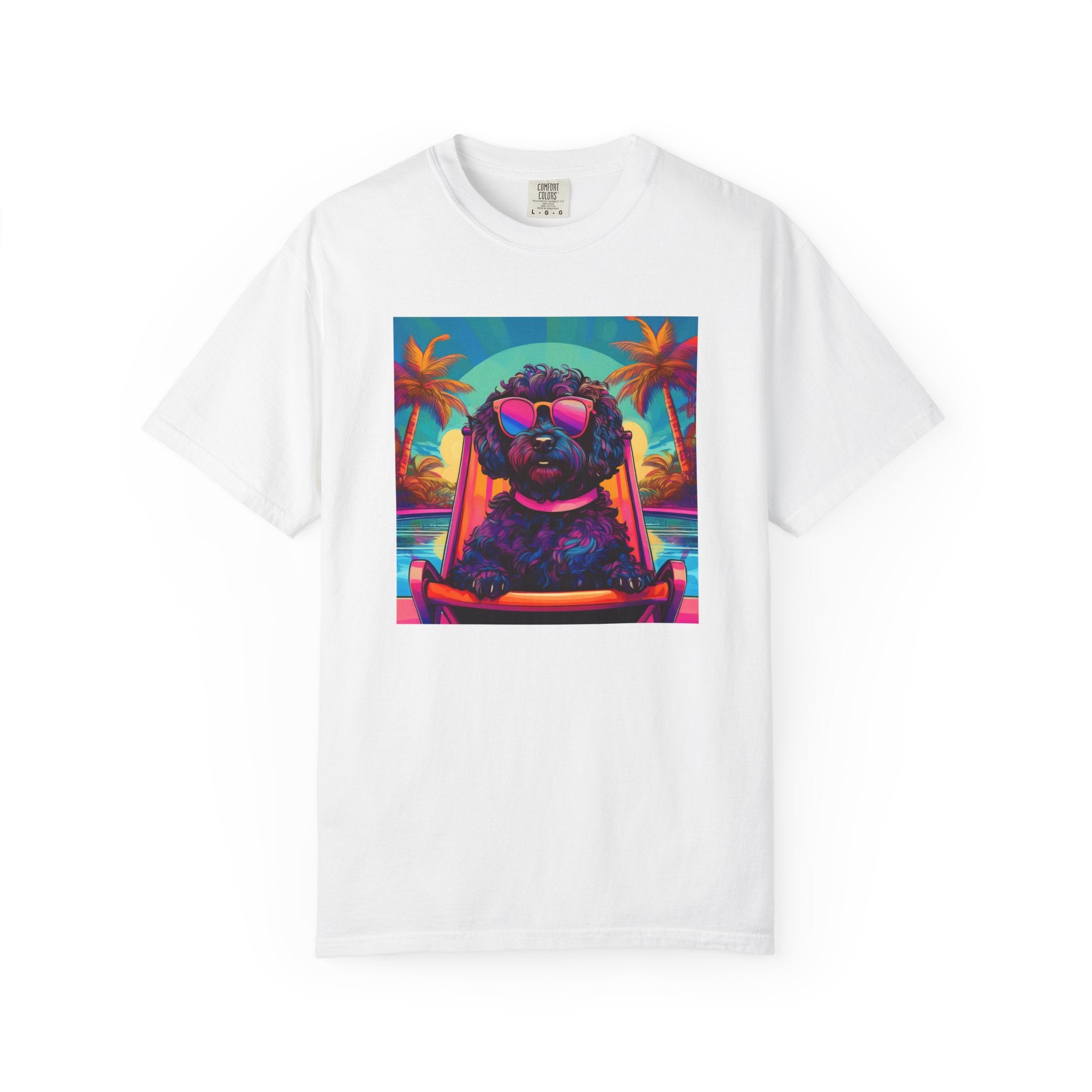 Doodle Poolside Unisex Garment-Dyed T-shirt