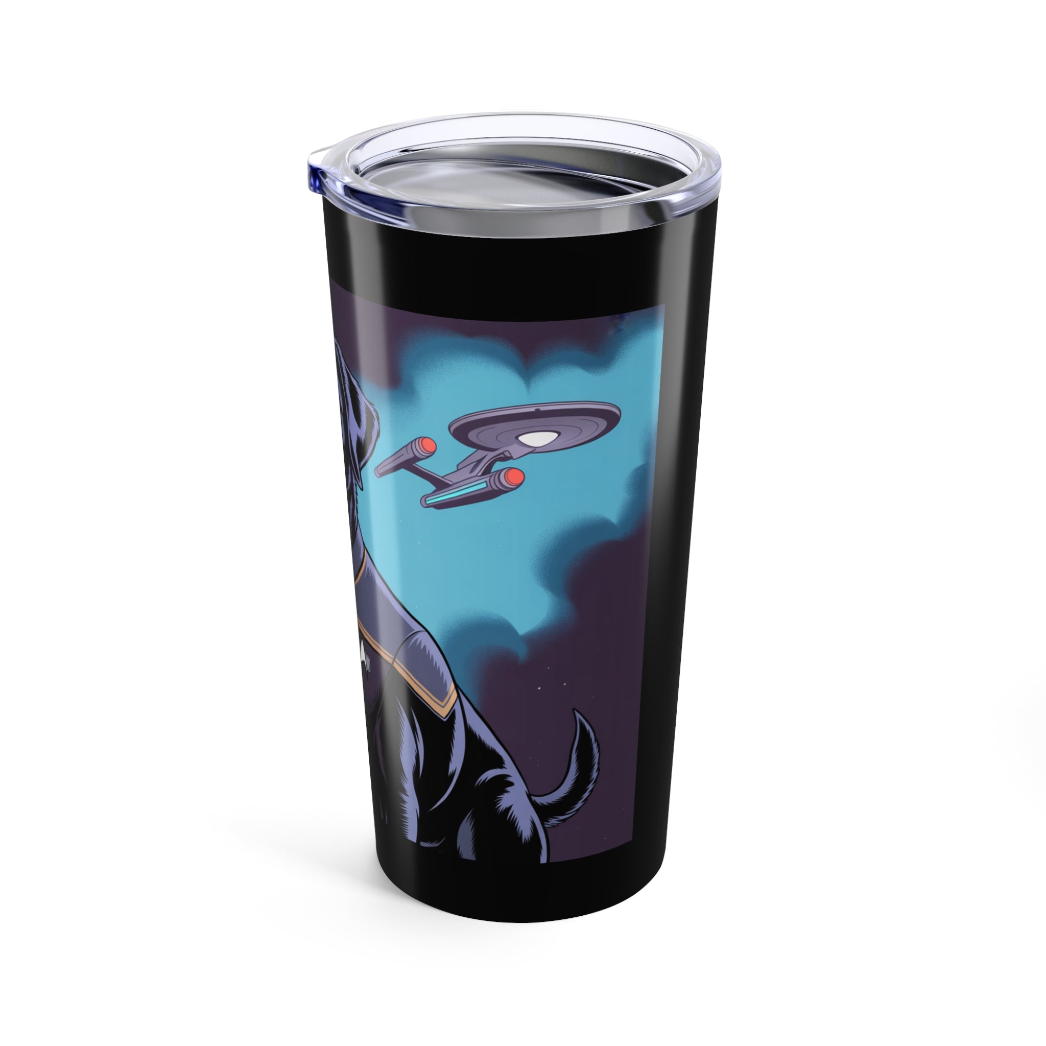 Black Lab Dog-Fleet Tumbler 20oz