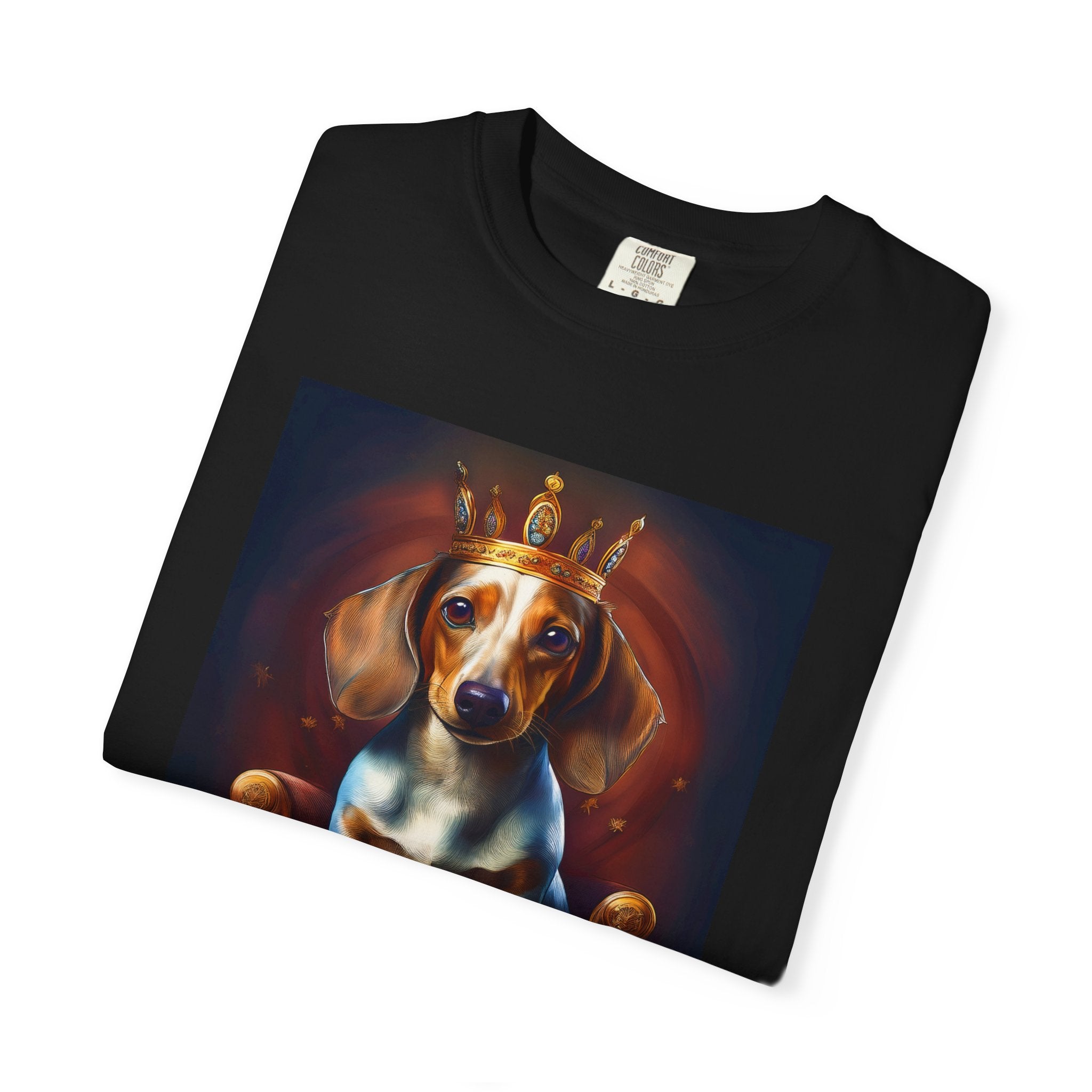 Dachshund Royal Unisex Garment-Dyed T-shirt