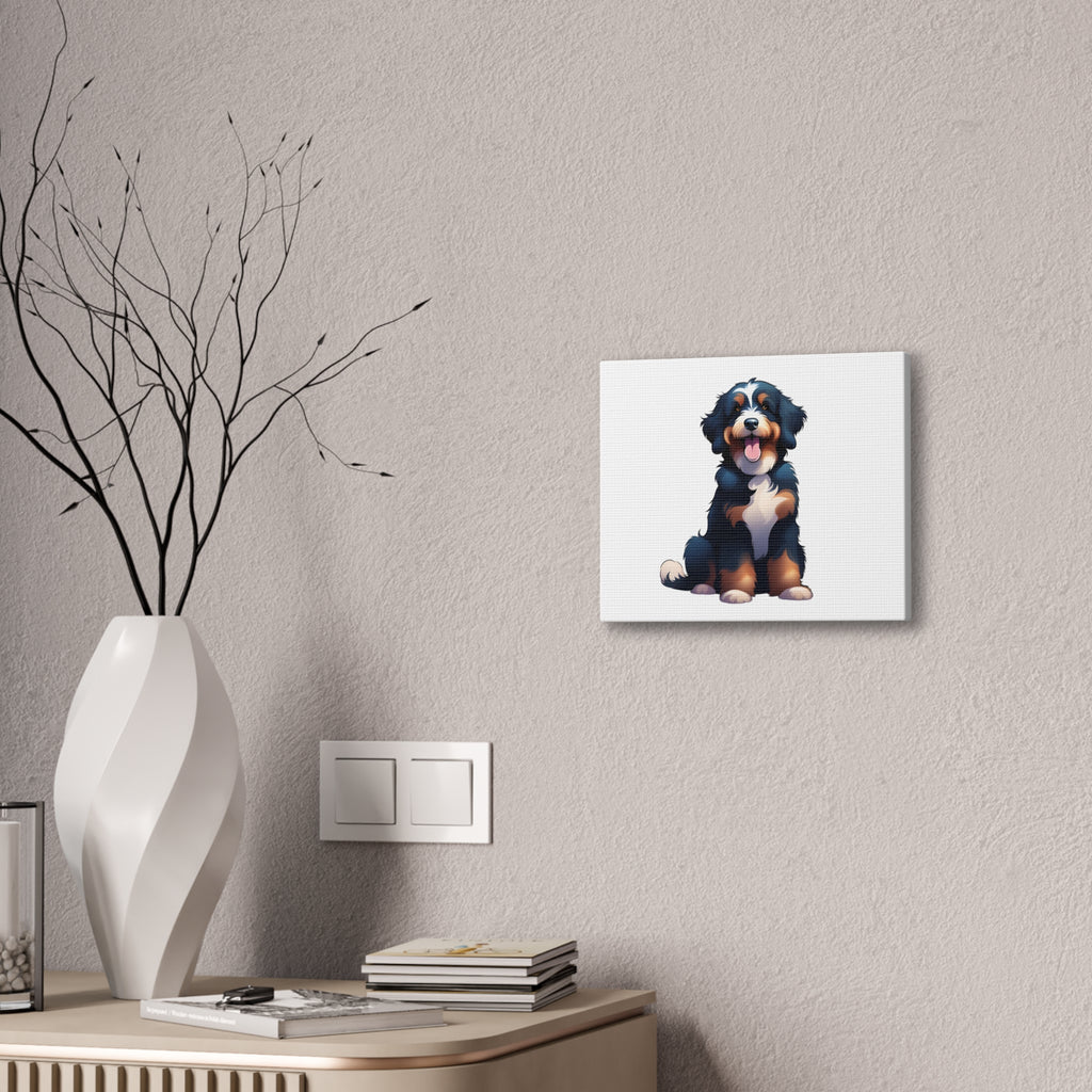 Bernedoodle Canvas Stretched, 0.75"