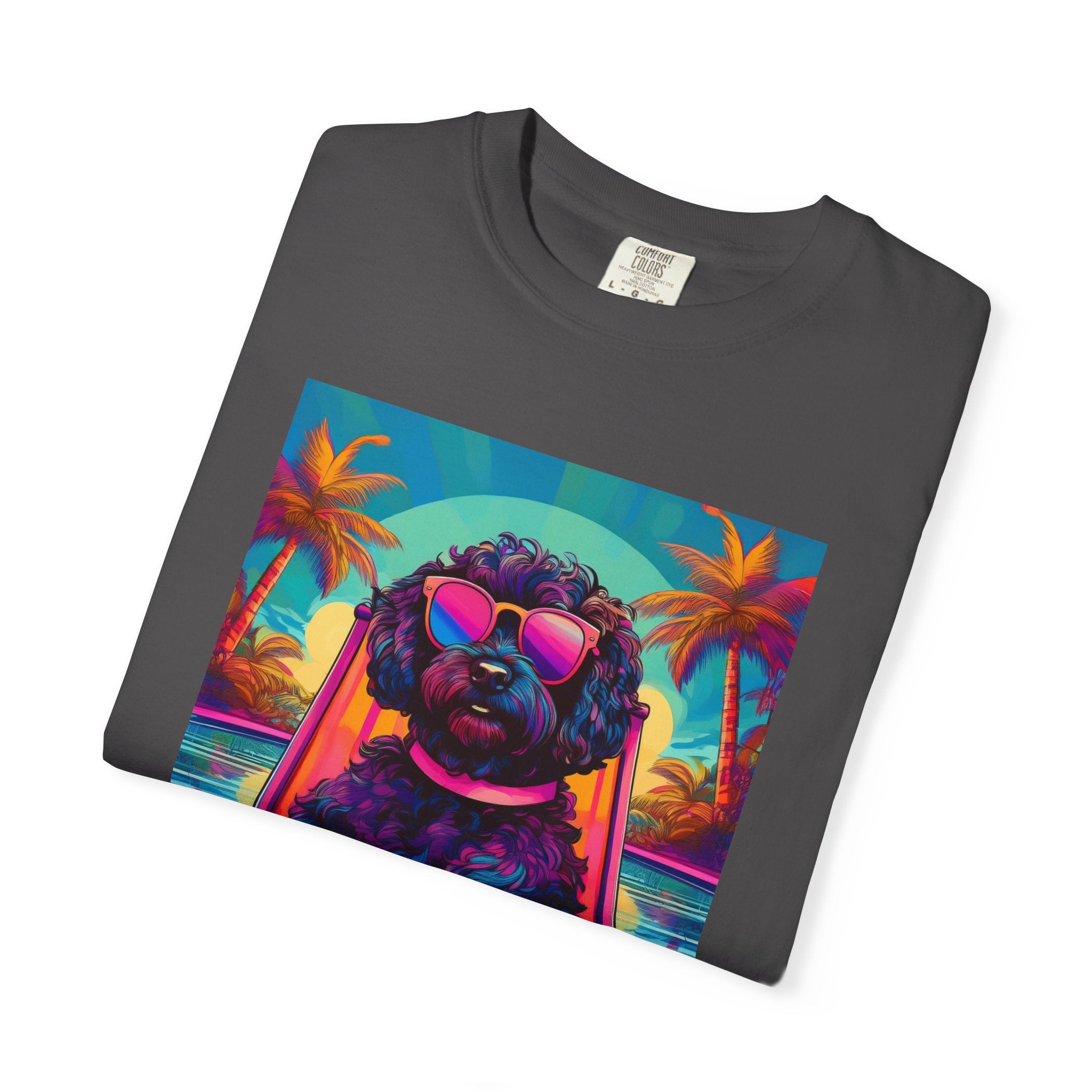 Doodle Poolside Unisex Garment-Dyed T-shirt