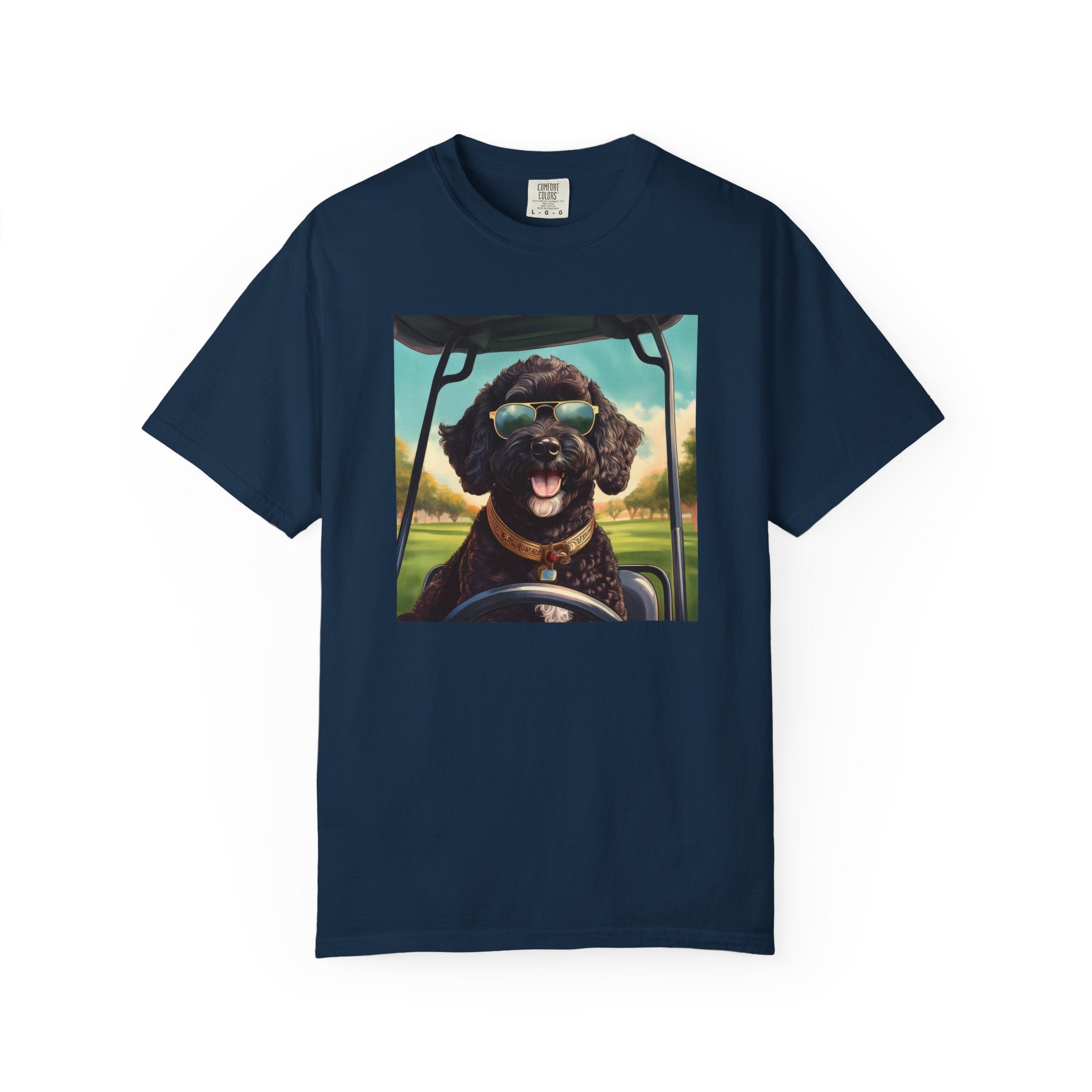 Doodle Golf Cart Unisex Garment-Dyed T-shirt