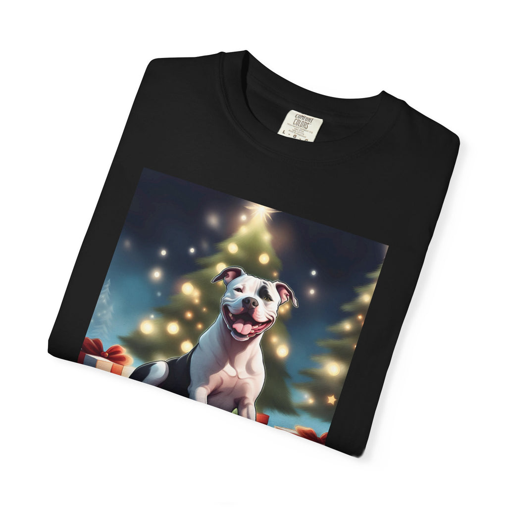 Pit Bull Holiday Unisex Garment-Dyed T-shirt