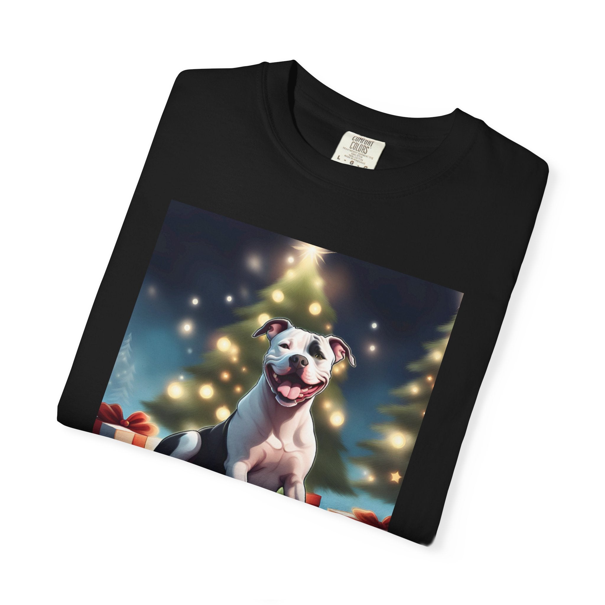 Pit Bull Holiday Unisex Garment-Dyed T-shirt
