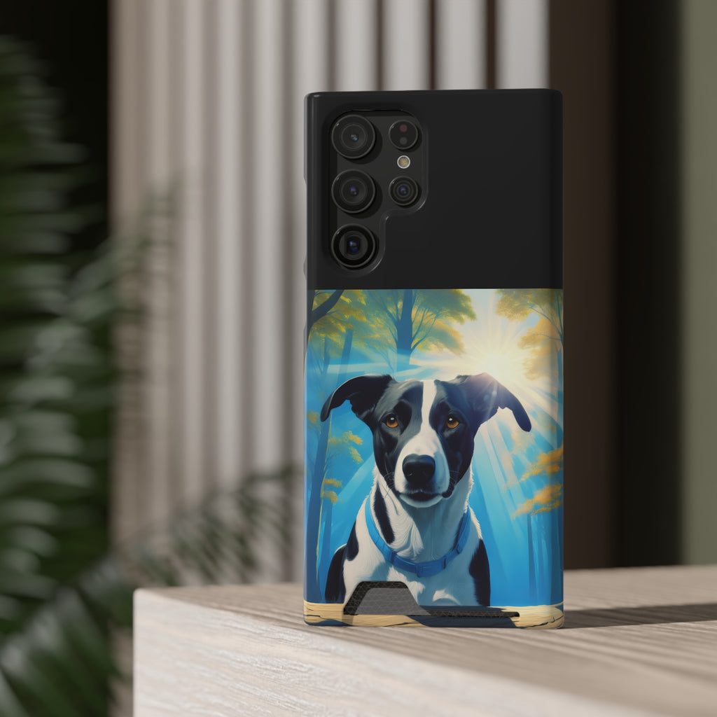 Coonhound Forest Phone Case with Card Holder