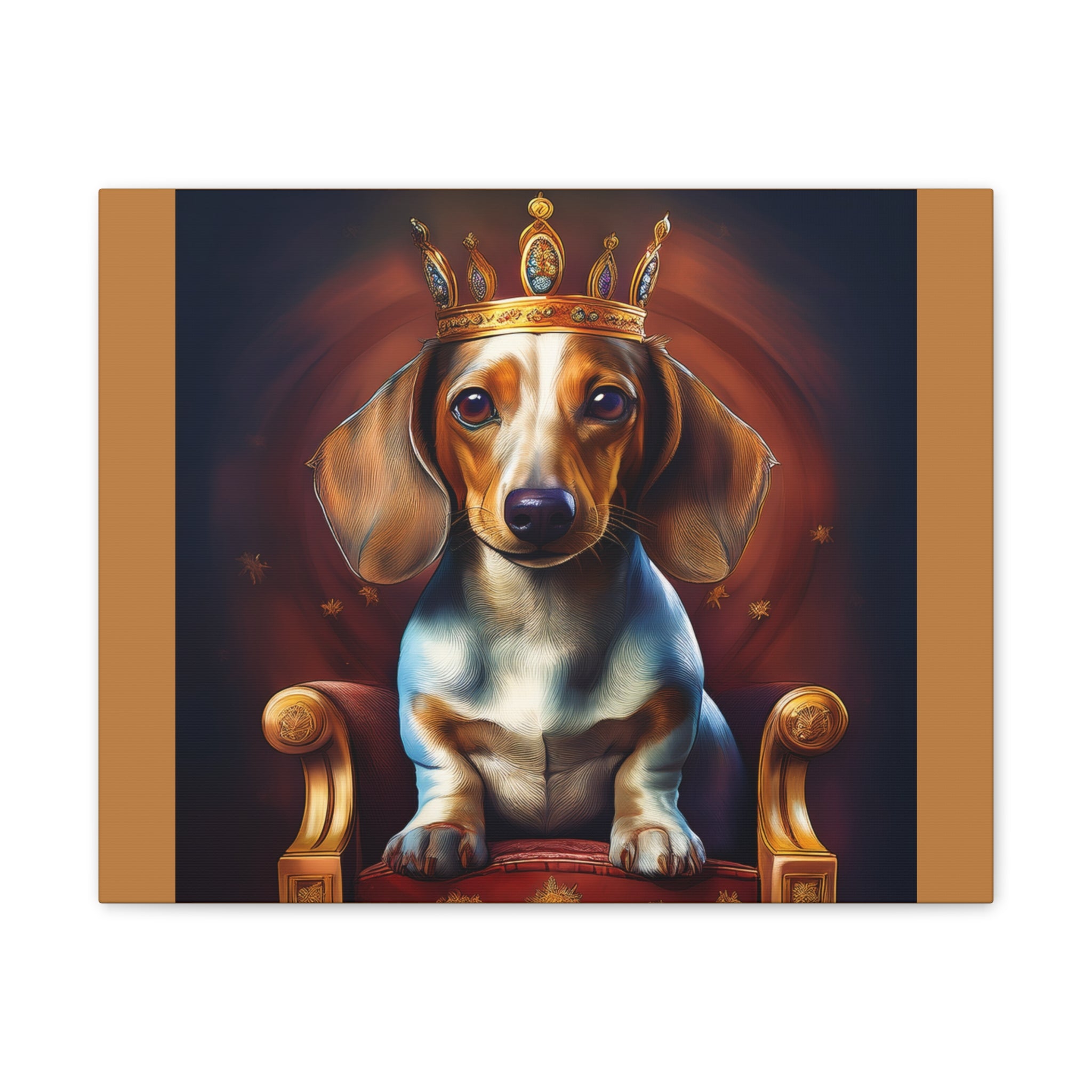 Dachshund Royal Canvas Painting