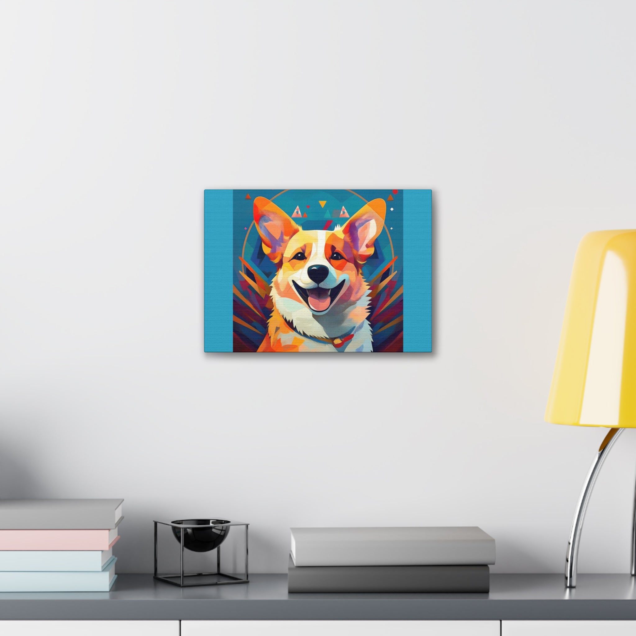 Corgi Canvas Painting