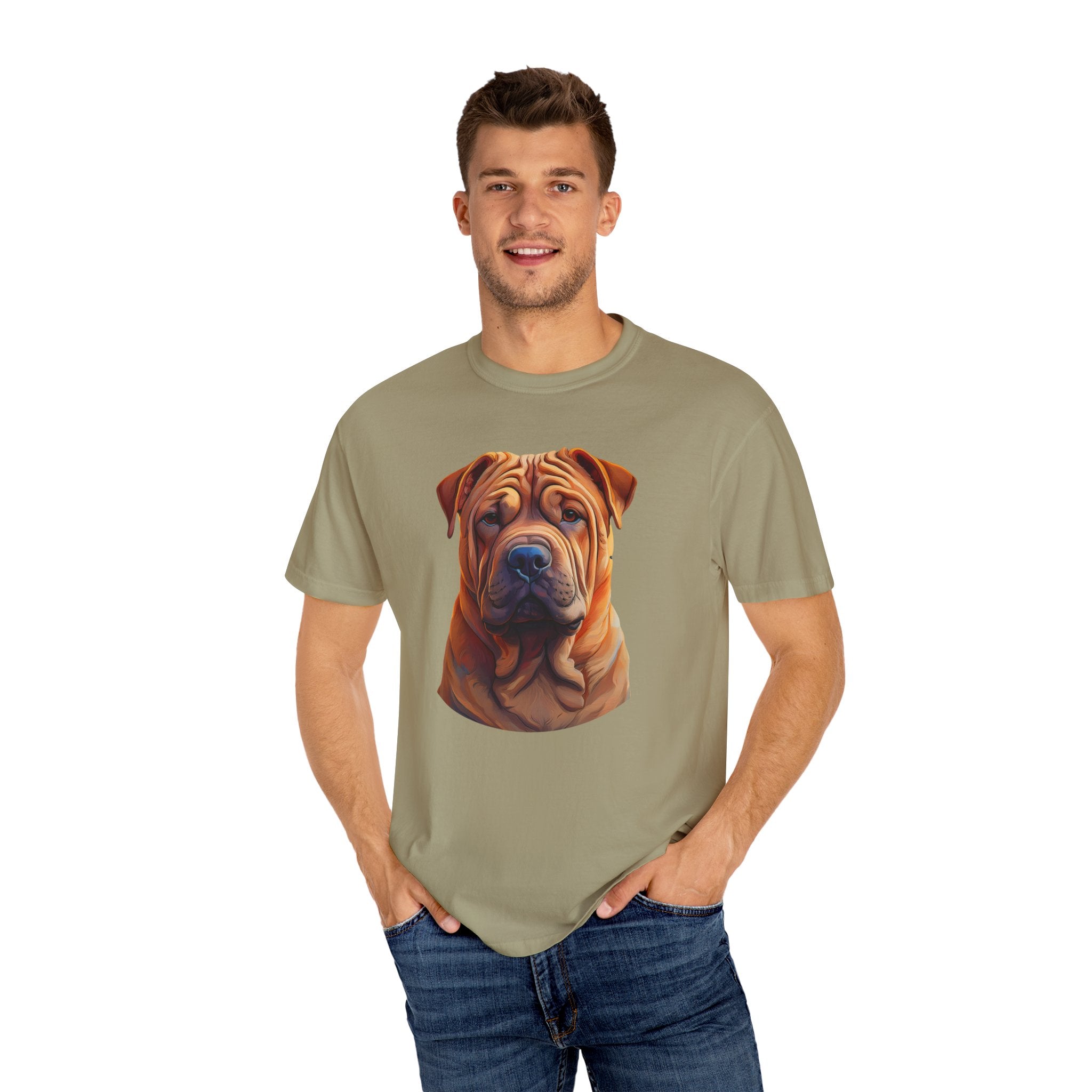 Shar Pei Unisex Garment-Dyed T-shirt