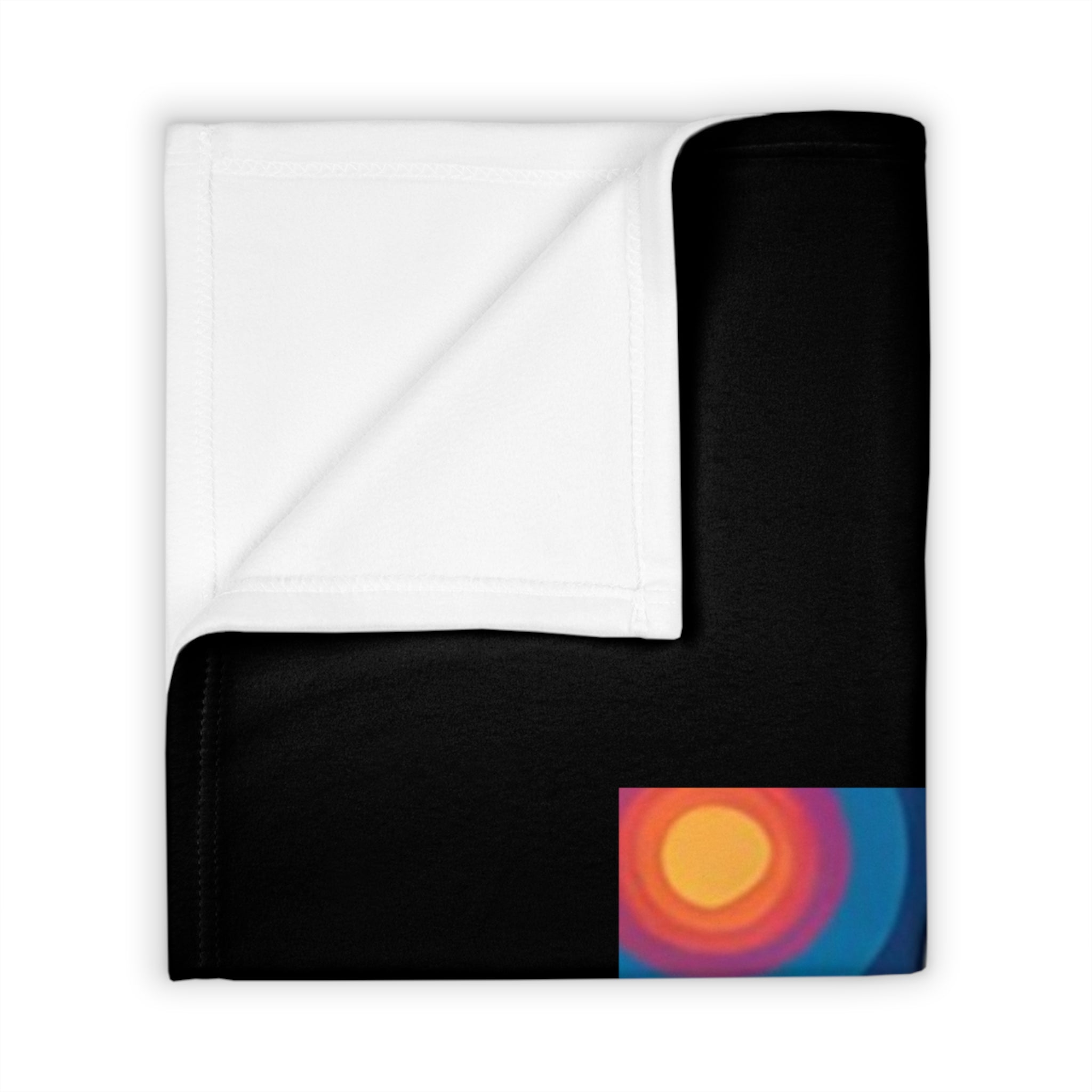 White Corgi Holiday Throw Blanket