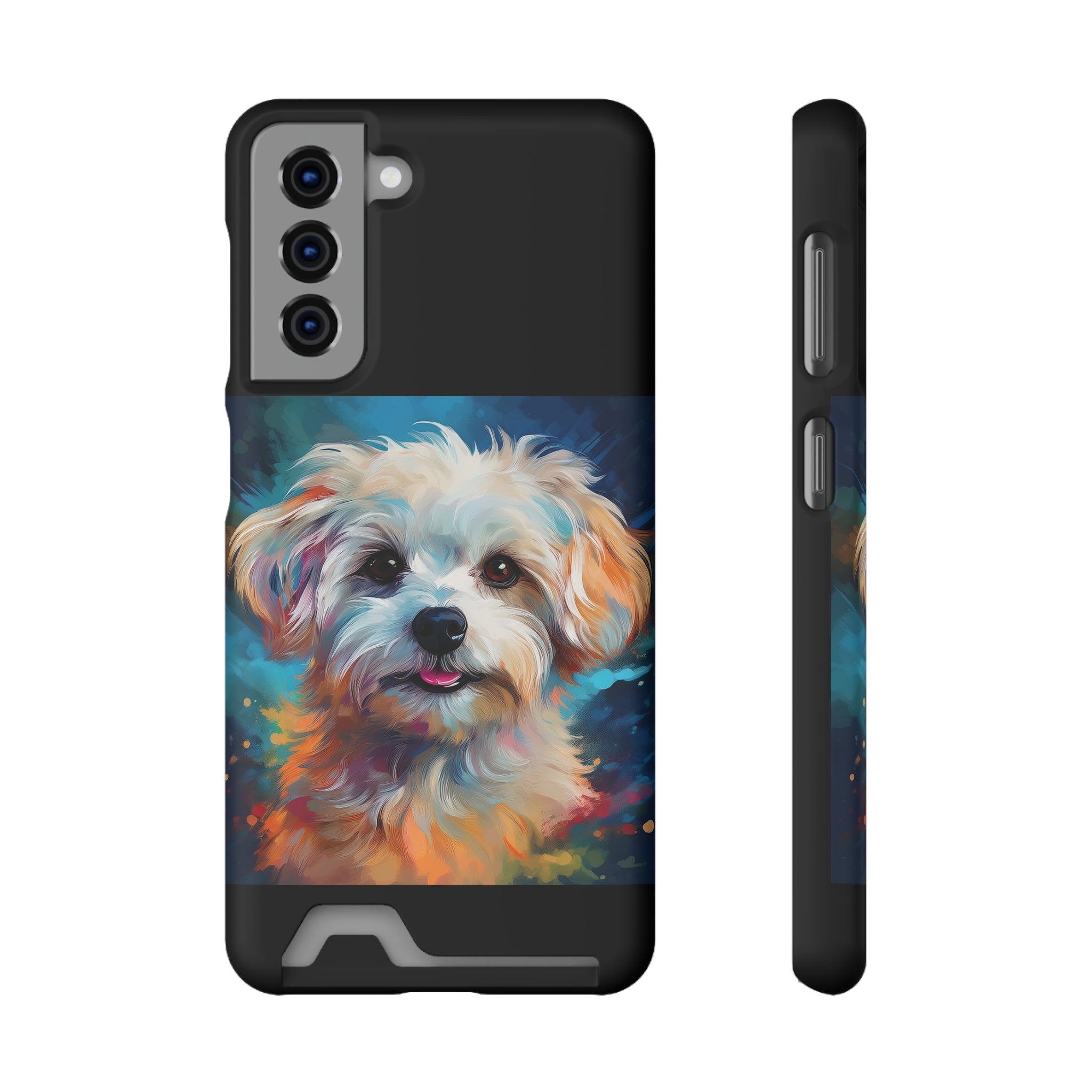 Maltese Phone Case with Card Holder