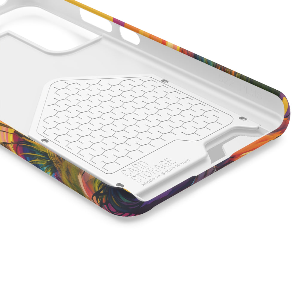 Yellow Lab Sunset Beach Phone Case with Card Holder