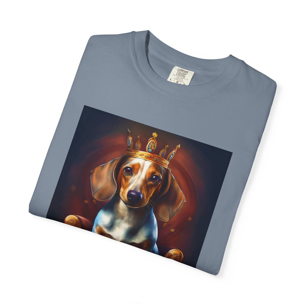 Dachshund Royal Unisex Garment-Dyed T-shirt