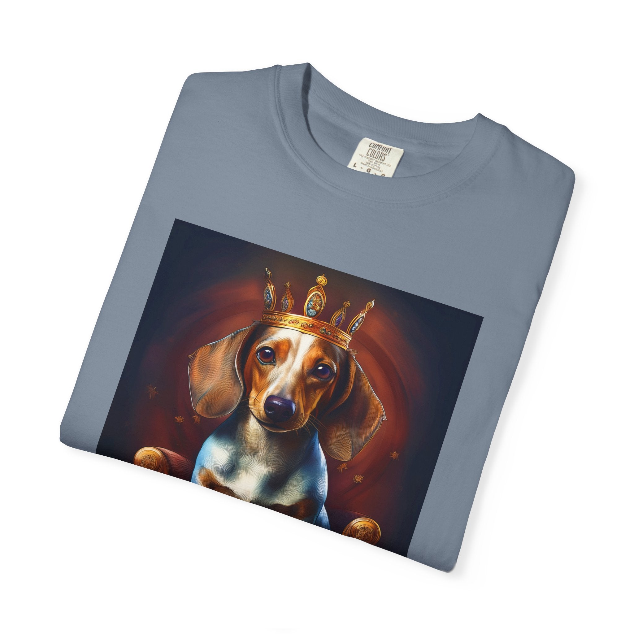 Dachshund Royal Unisex Garment-Dyed T-shirt