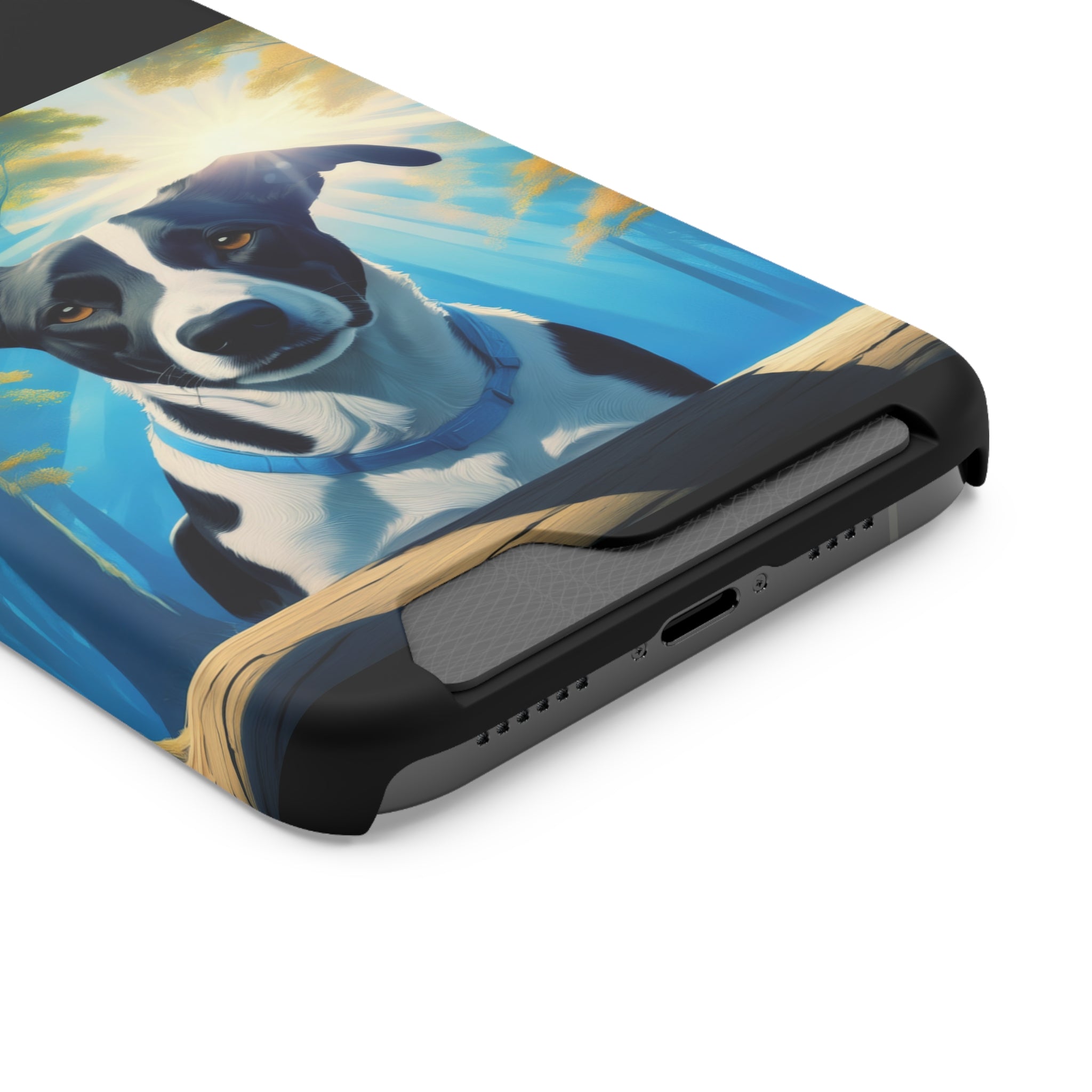 Coonhound Forest Phone Case with Card Holder