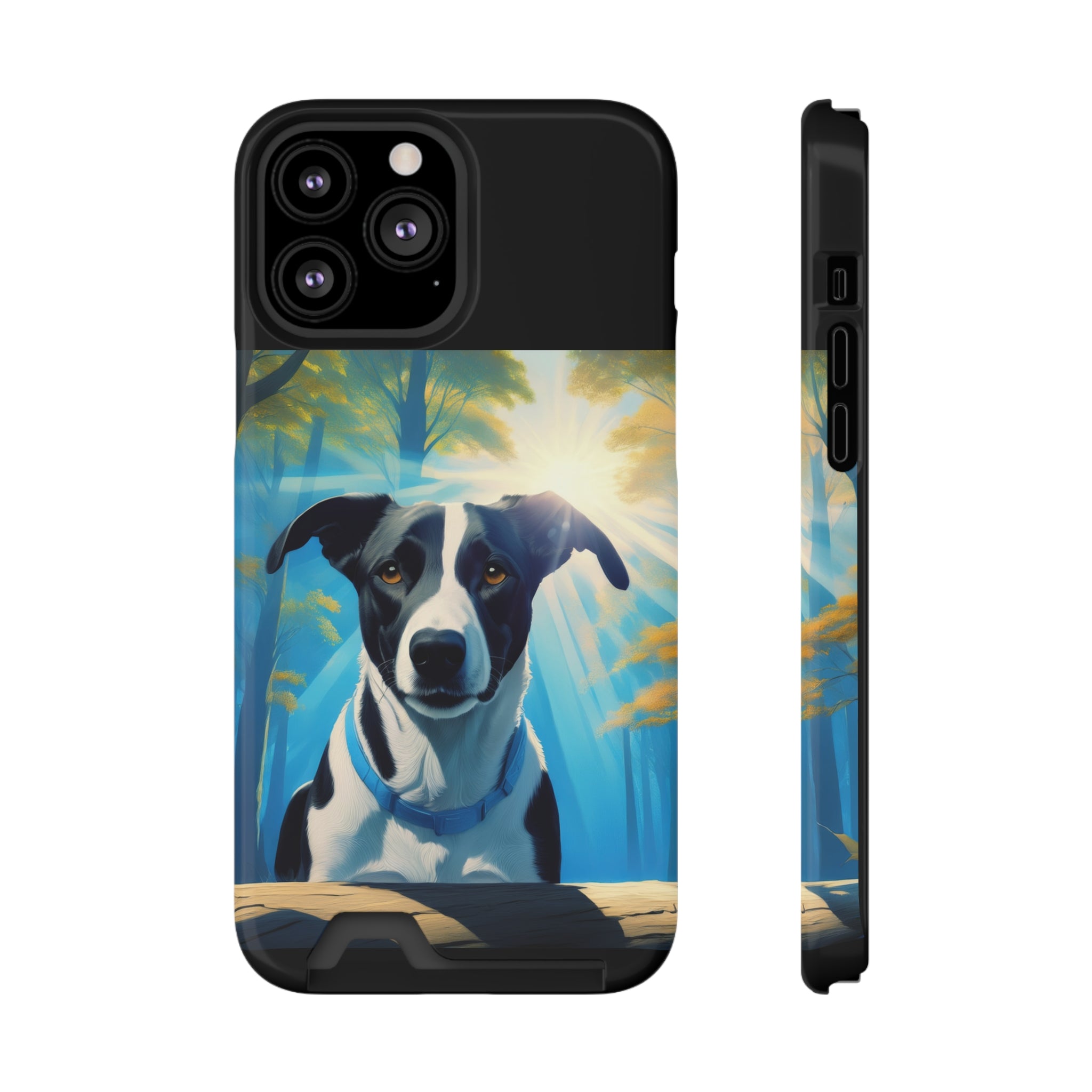 Coonhound Forest Phone Case with Card Holder