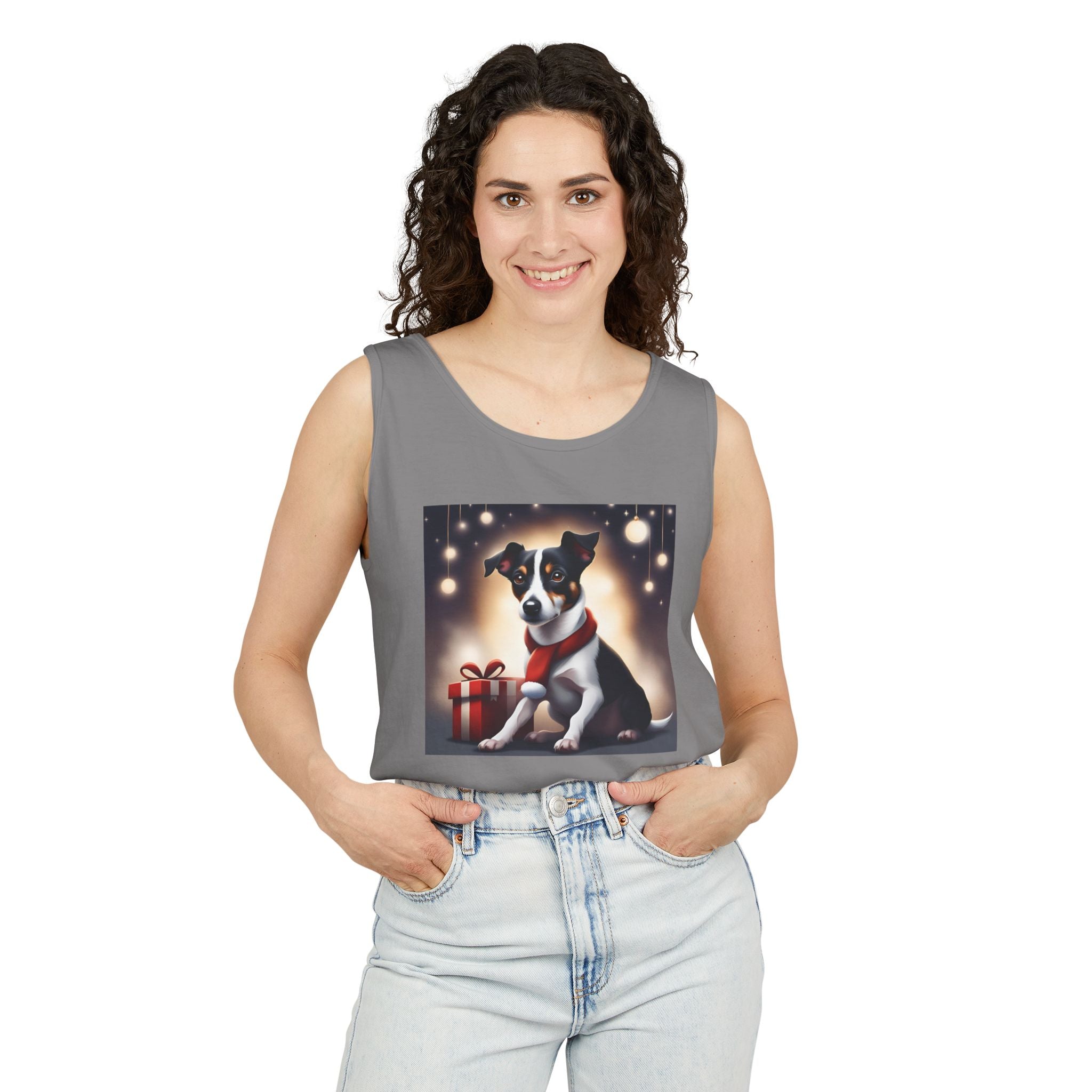 Jack Russel Holiday Unisex Tank Top