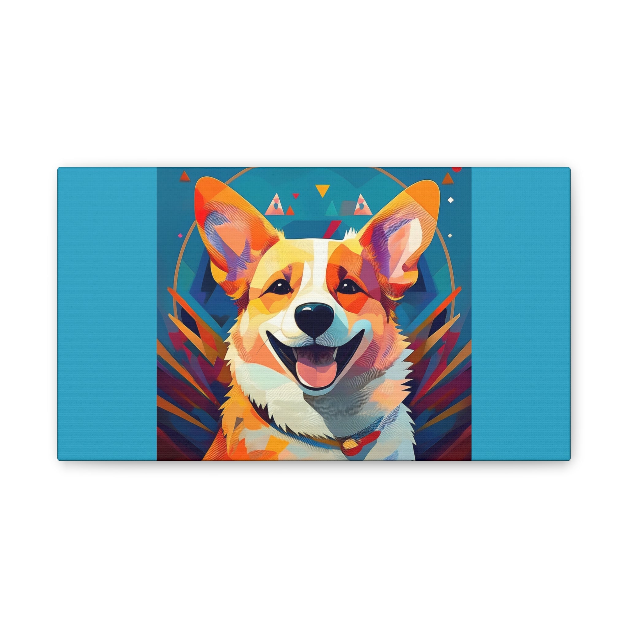 Corgi Canvas Painting