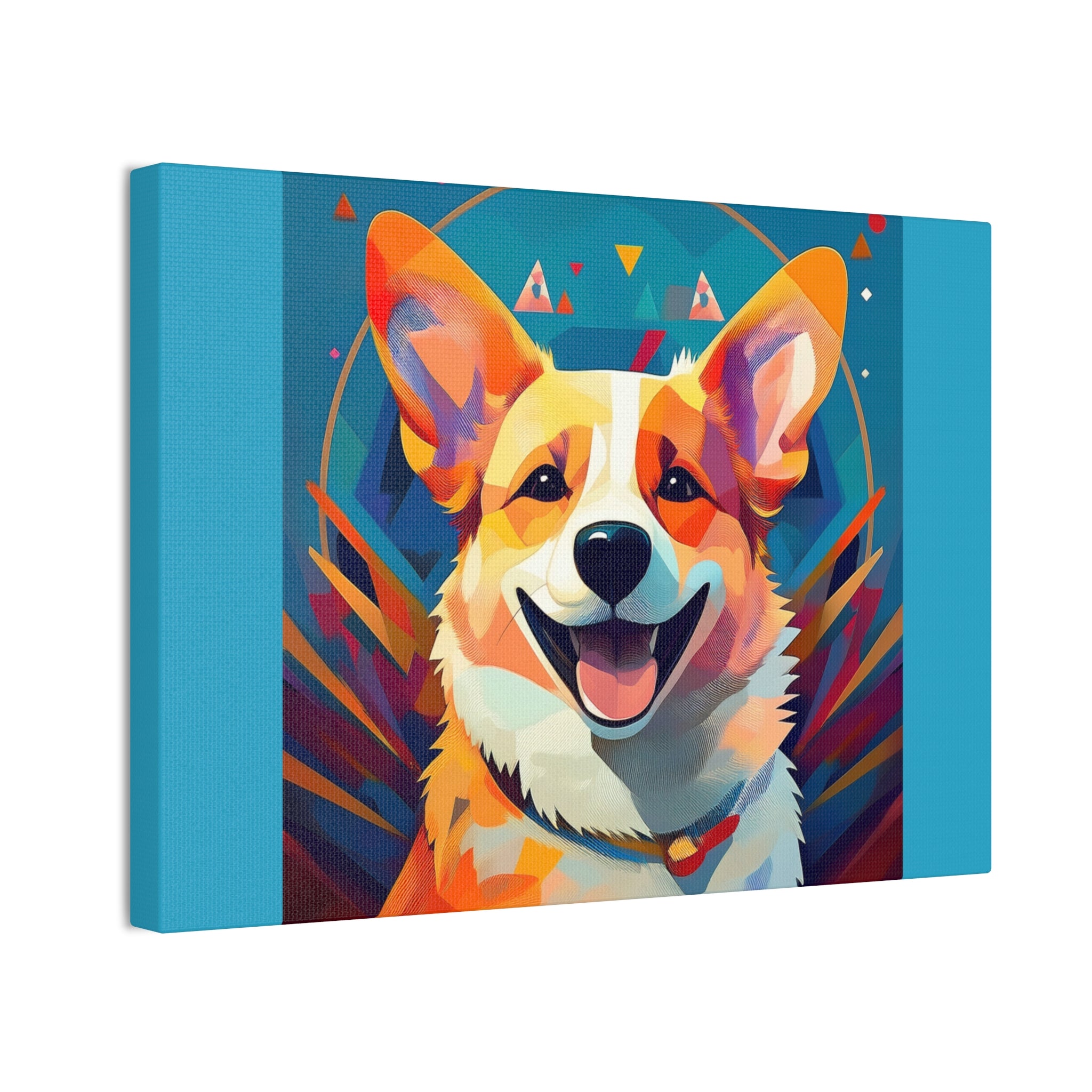 Corgi Canvas Painting