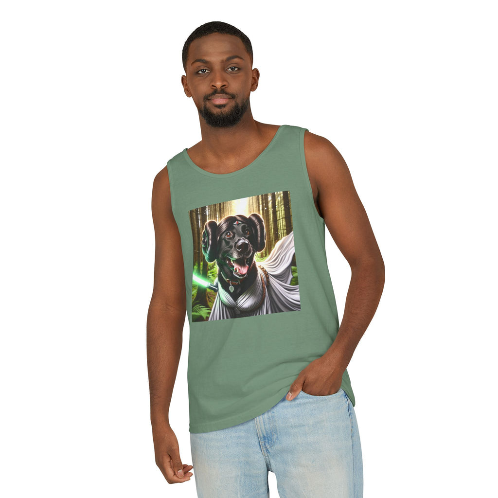 Black Lab Galaxy Princess Unisex Tank Top
