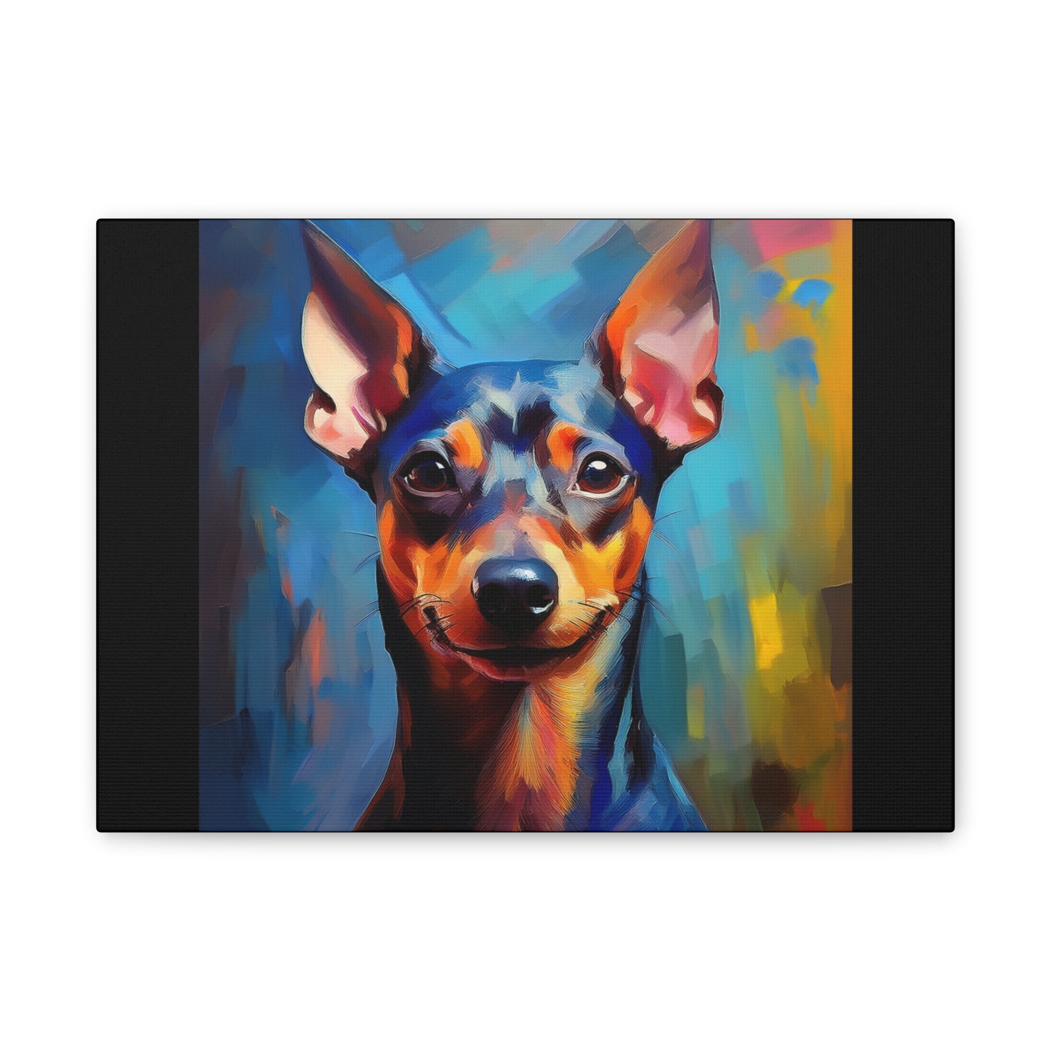 Miniature Pinscher Canvas Stretched, 0.75"