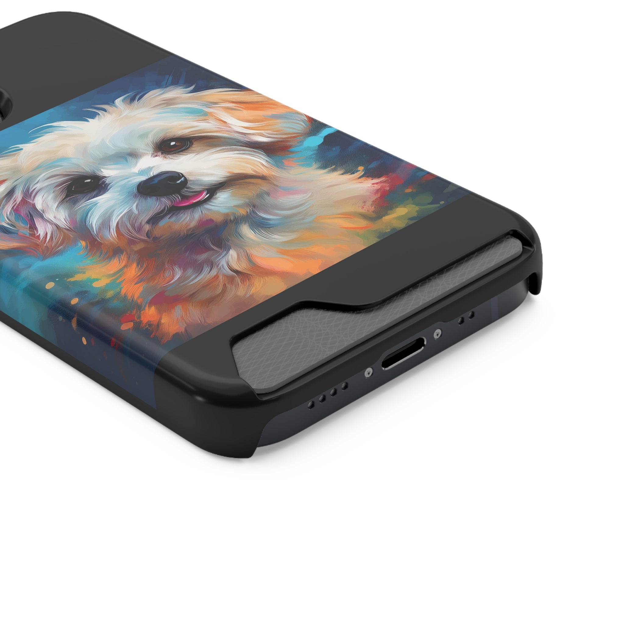 Maltese Phone Case with Card Holder